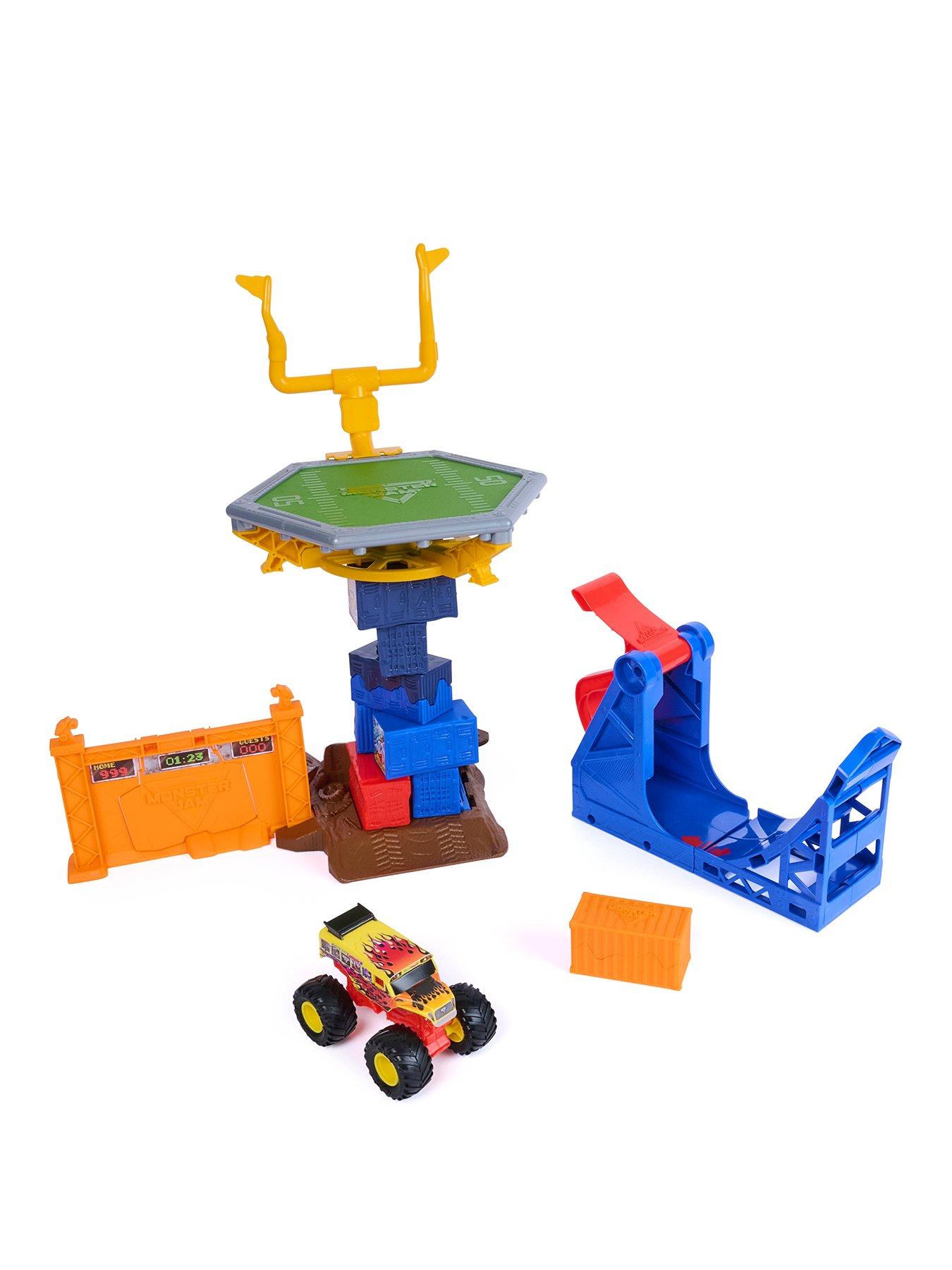 Monster Jam 1:64 Smash  &  Bash Crash Course Playset NEW