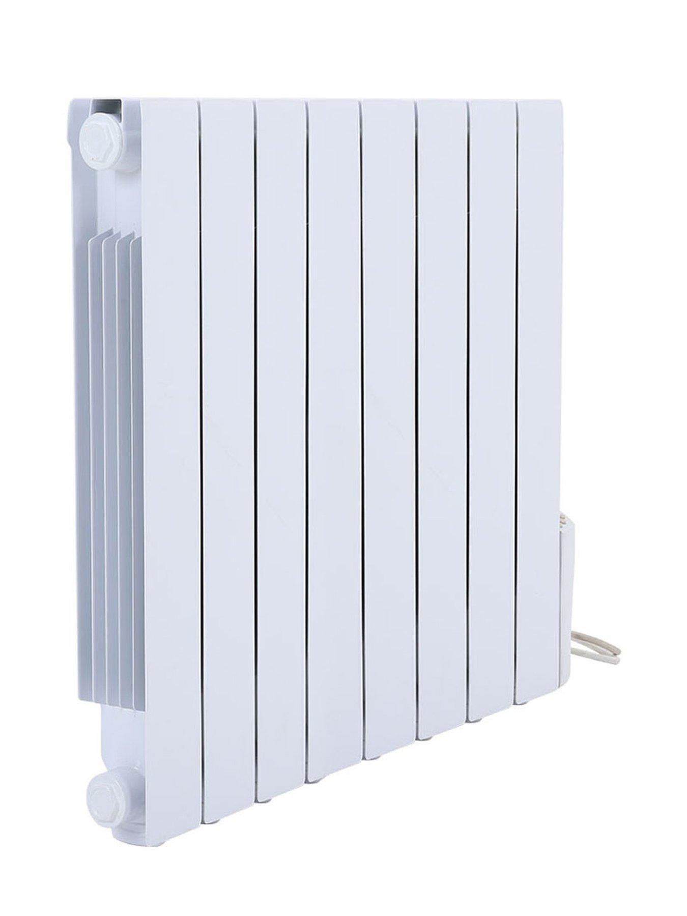 Living and Home 8 Fins 1200w Electric Oil Filled Radiator Space Heater ...