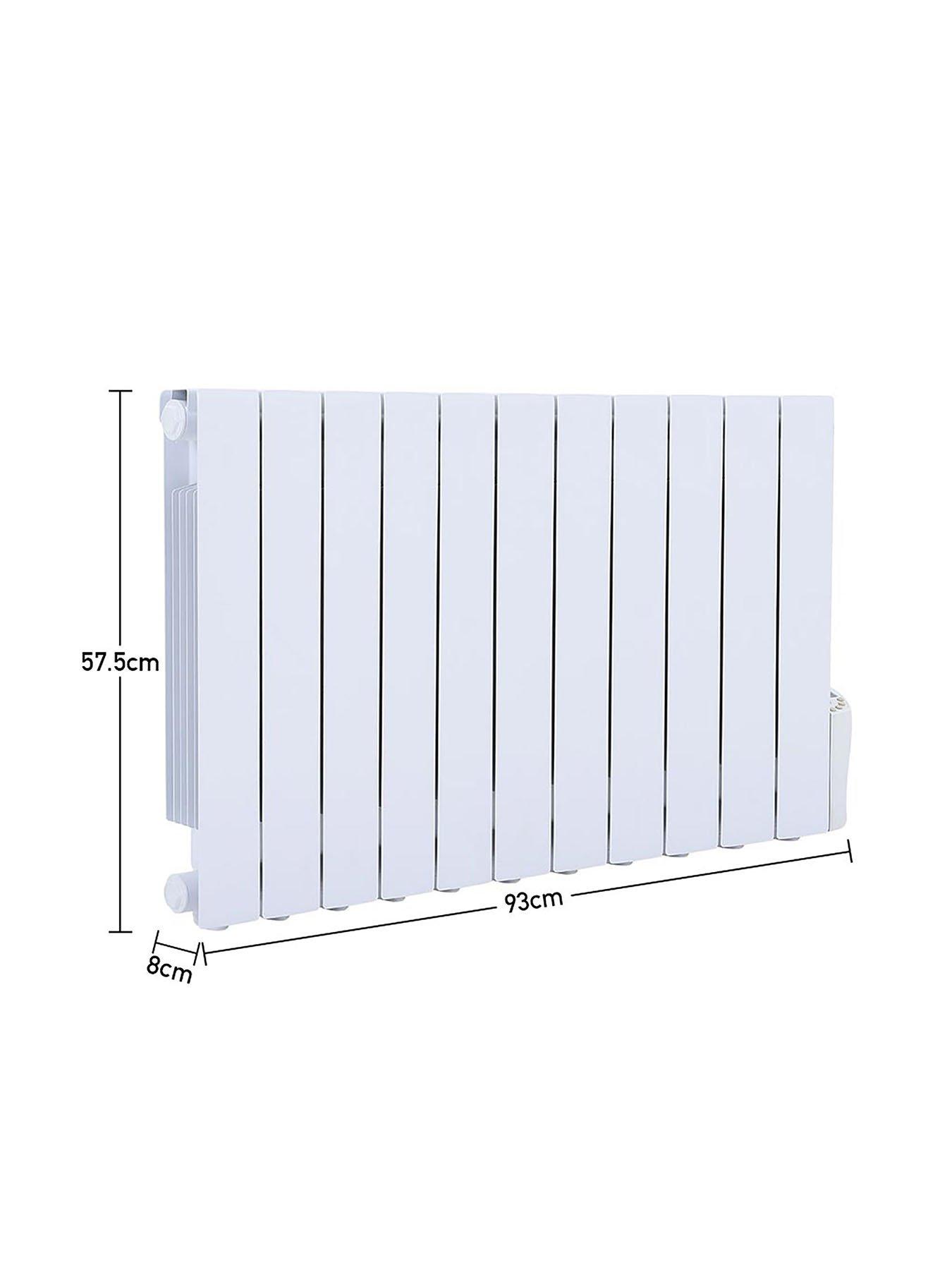 Living and Home 11 Fins 1800w Electric Oil Filled Radiator Space Heater ...