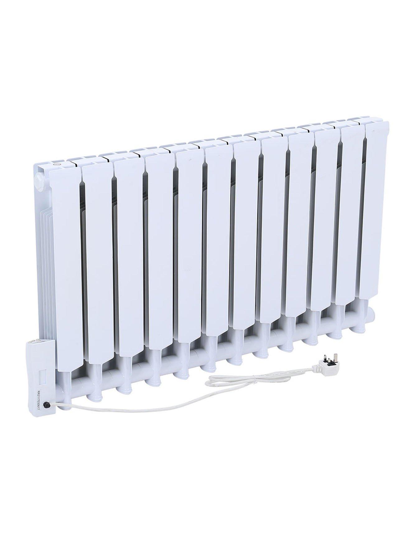 Living and Home 12 Fins 2000w Electric Oil Filled Radiator Space Heater ...