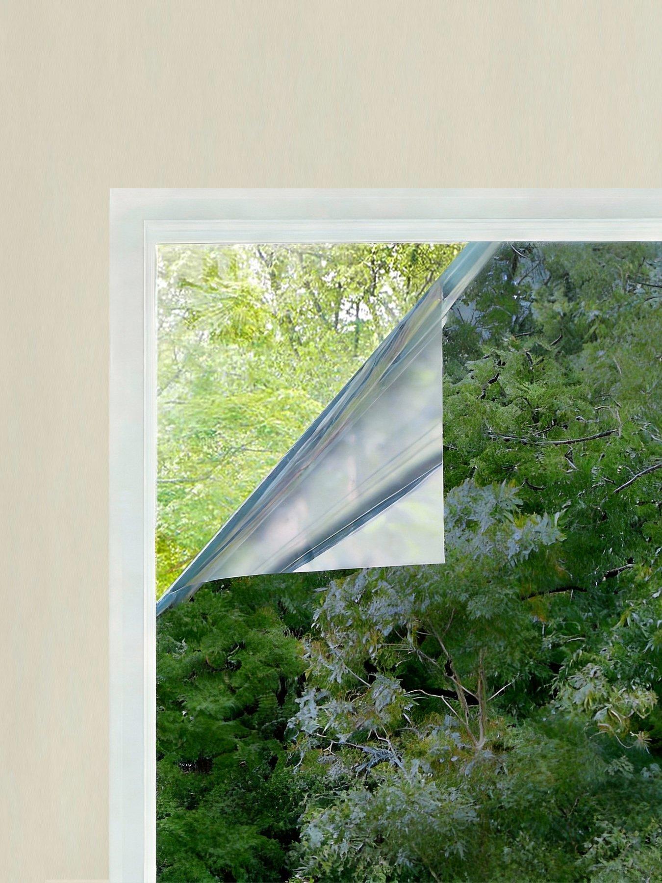 Living and Home Self-adhesive One Way Privacy Mirror Window Film 200cm W X 100cm D