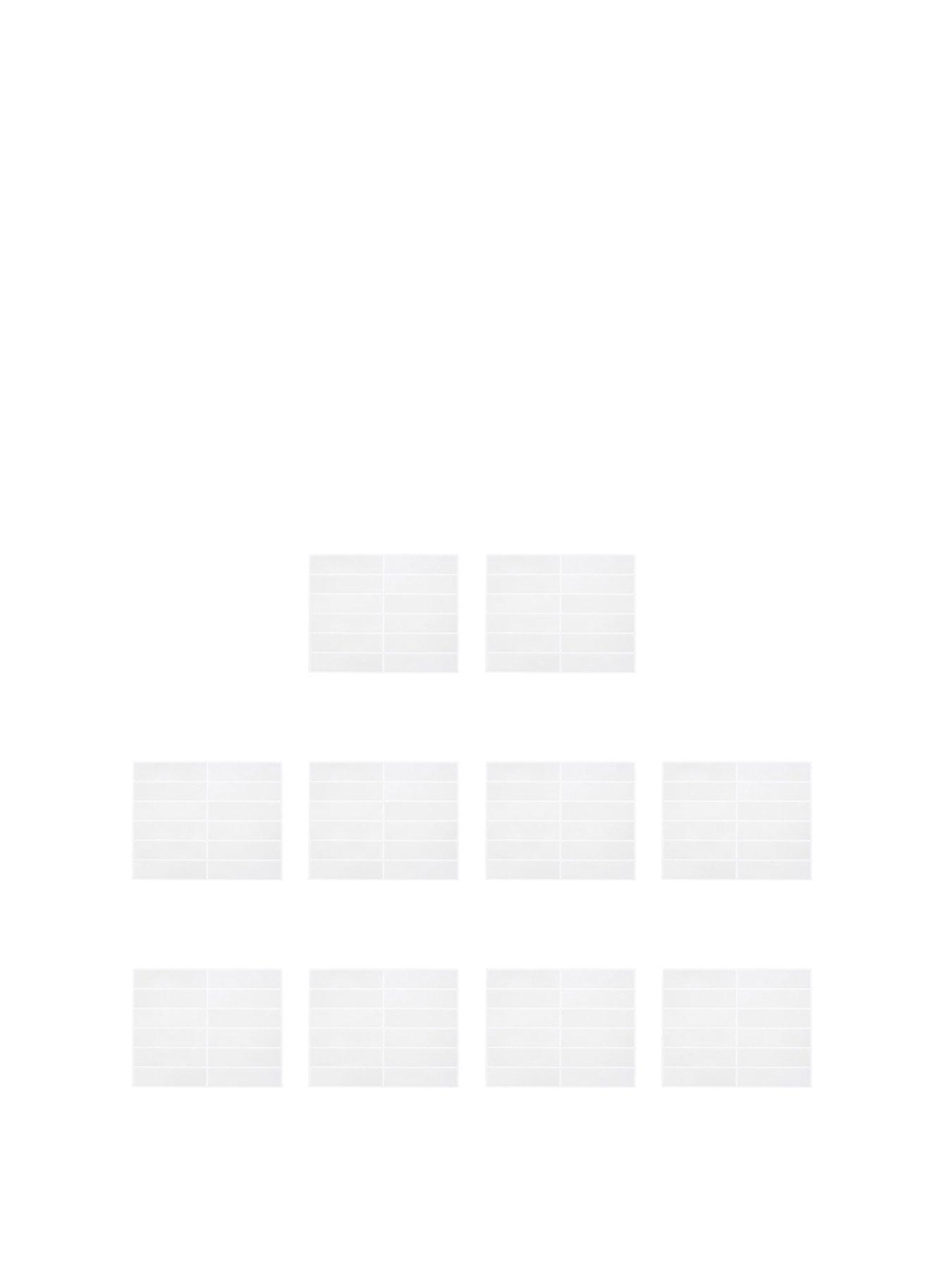 Living and Home 10pcs Light Beige Self-adhesive Wall Tile Stickers | Very