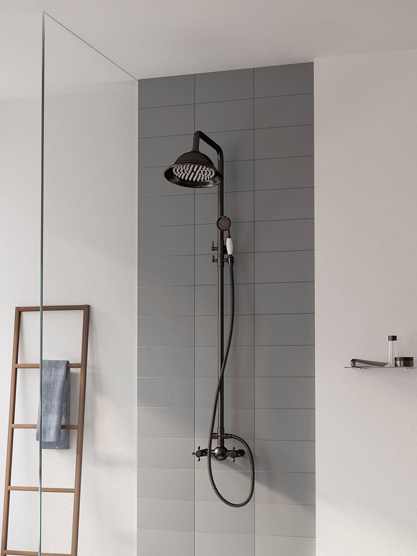 Living and Home Dual-control Retro Bathroom Shower Faucet Set | Very