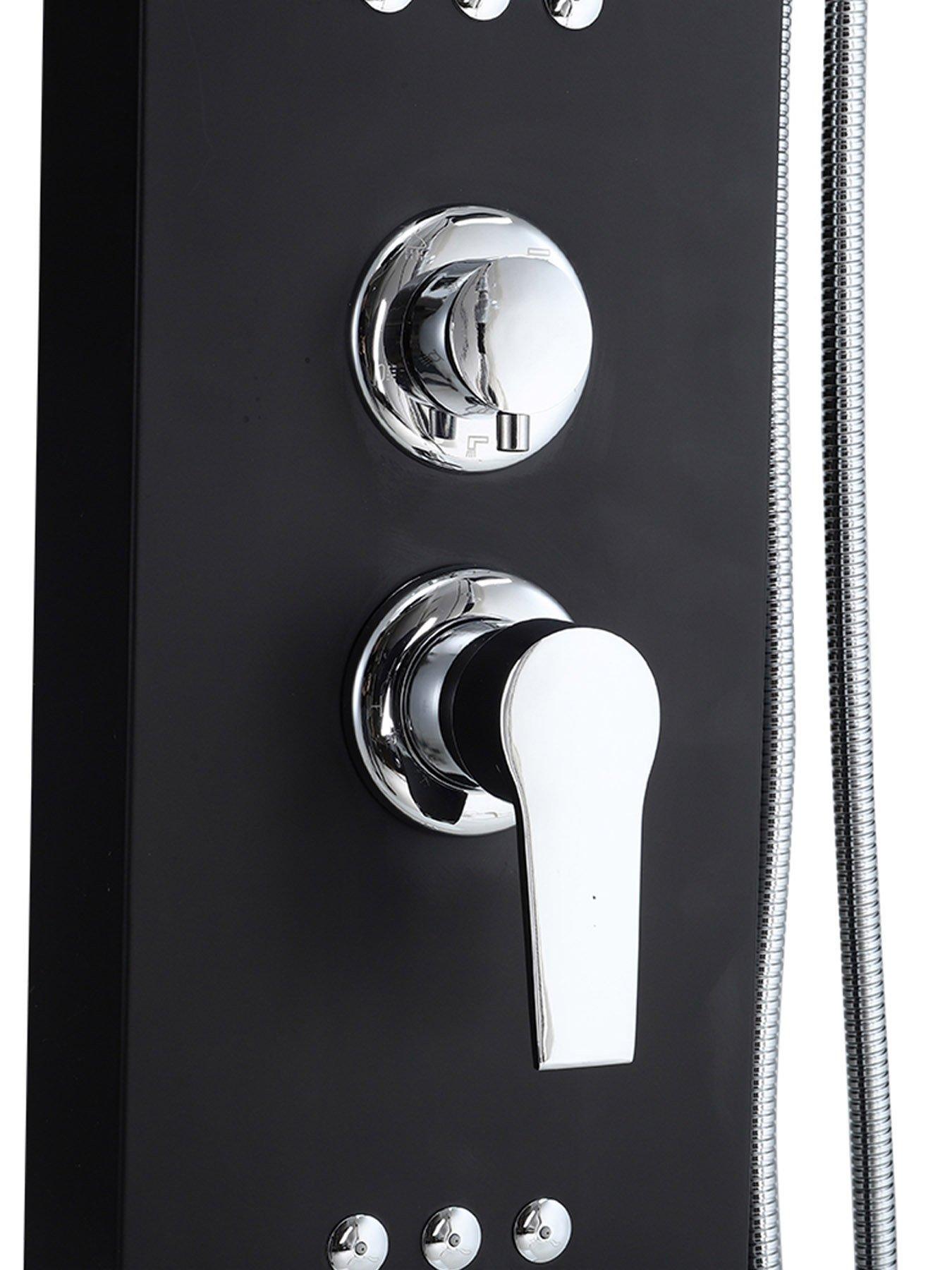 Living and Home Shower Panel with LED Temperature Display and Hand ...