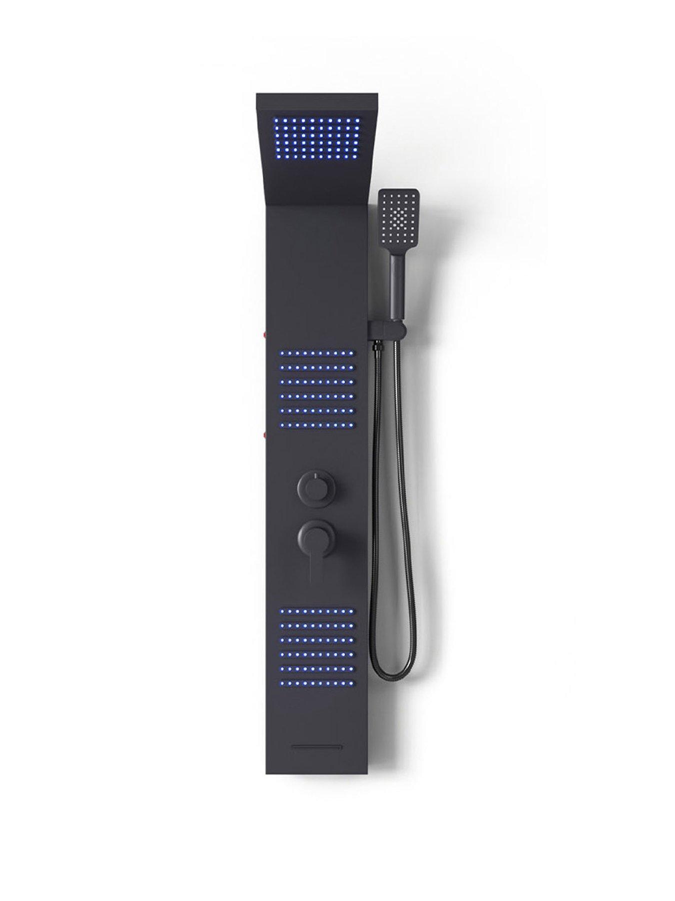 Image 2 of 6 of Living and Home Wall Mount Shower Panel Tower System with LED Lights