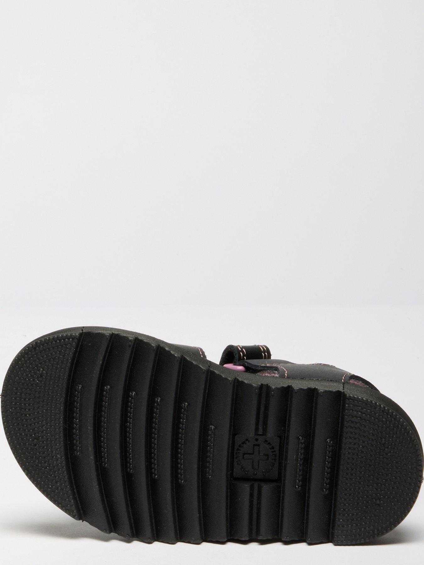 Image 5 of 7 of Dr Martens Toddler Marlowe Hearts Leather Sandal - Black
