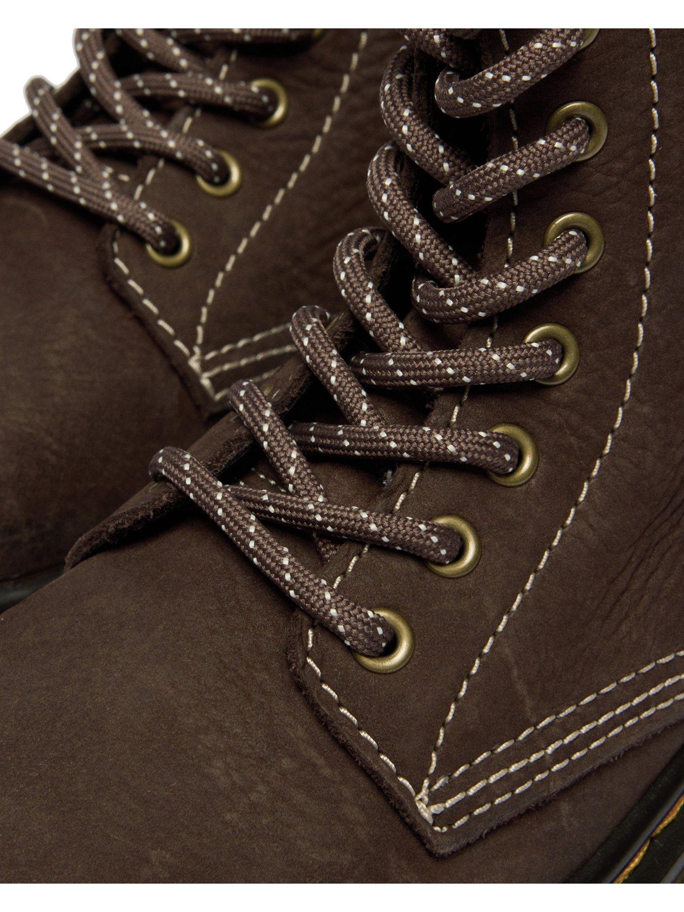 Image 7 of 7 of Dr Martens Junior 1460 Pascal J 8 Eye Boot Dark Brown Tumbled Nubuck