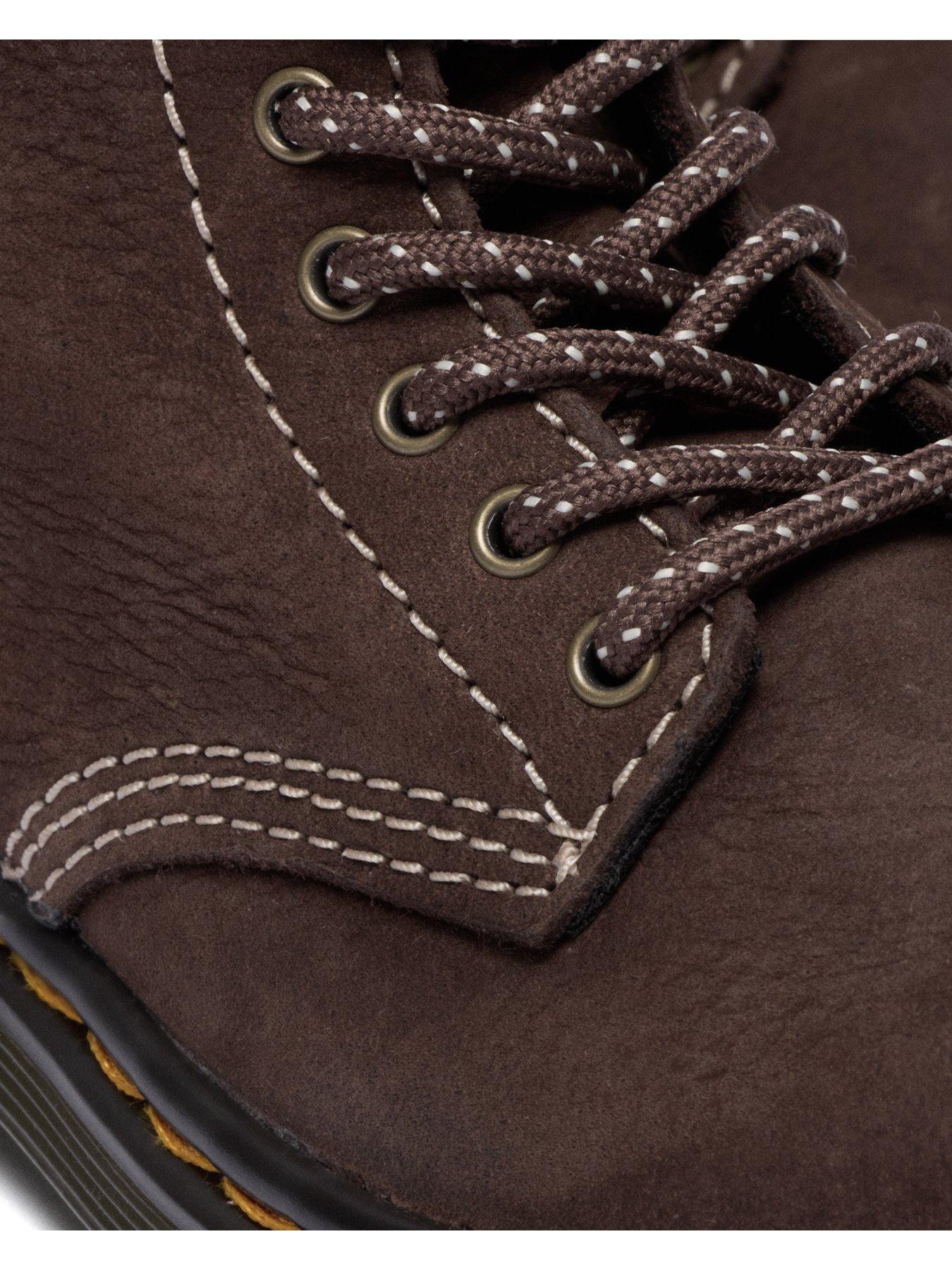 Image 7 of 7 of Dr Martens Toddler 1460 Pascal Tumbled Nubuck Lace-up Boot - Dark Brown