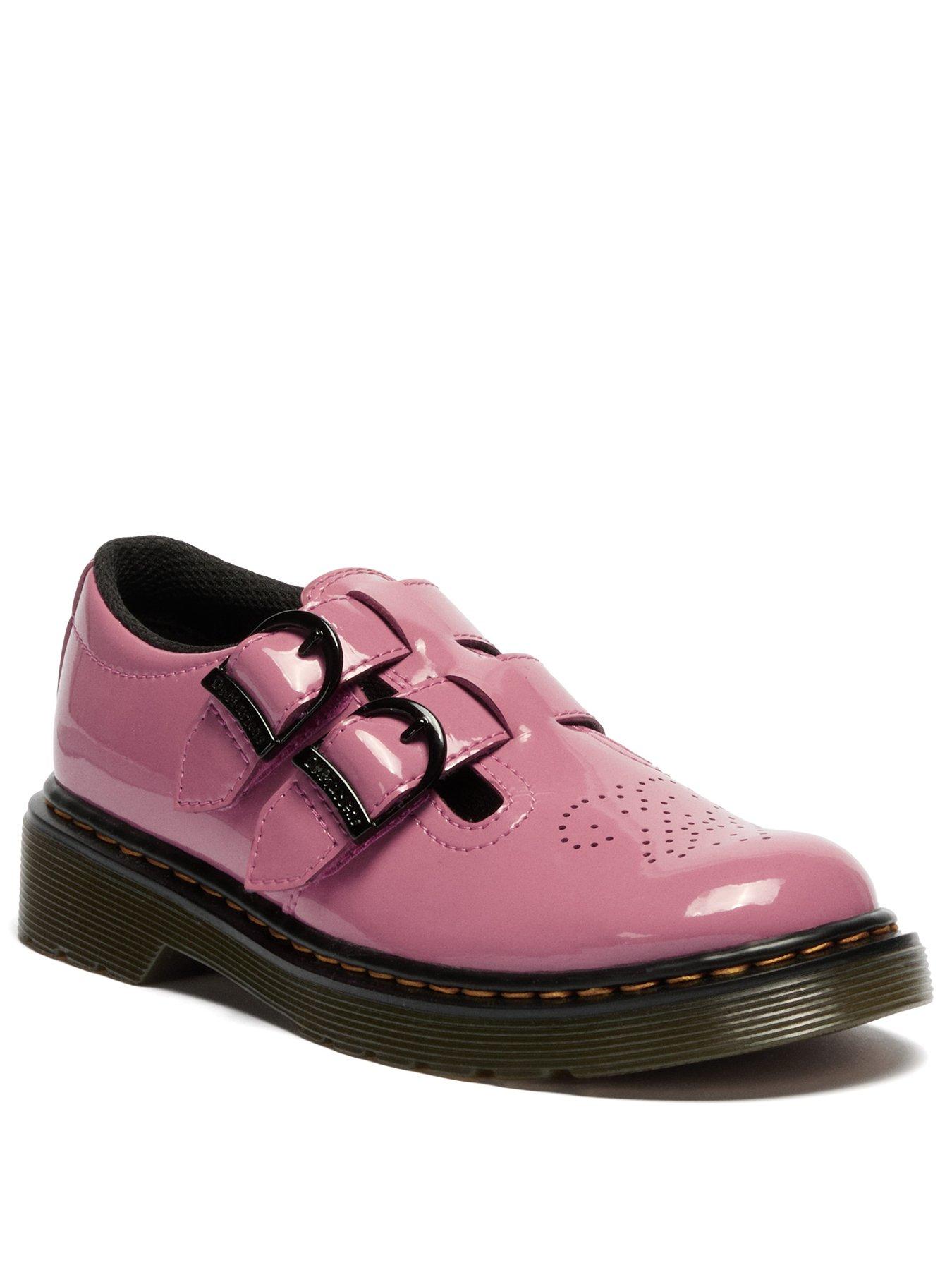 Image 2 of 7 of Dr Martens Junior 8065 T-bar Patent Leather Shoe - Pink