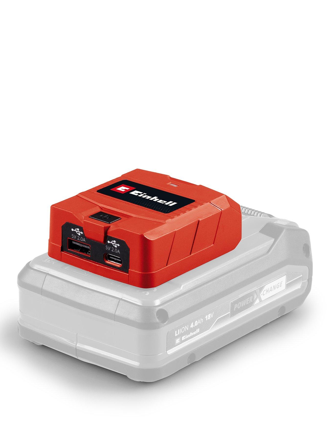 Einhell PXC 18V USB & USB C Bank Charger, Body Only