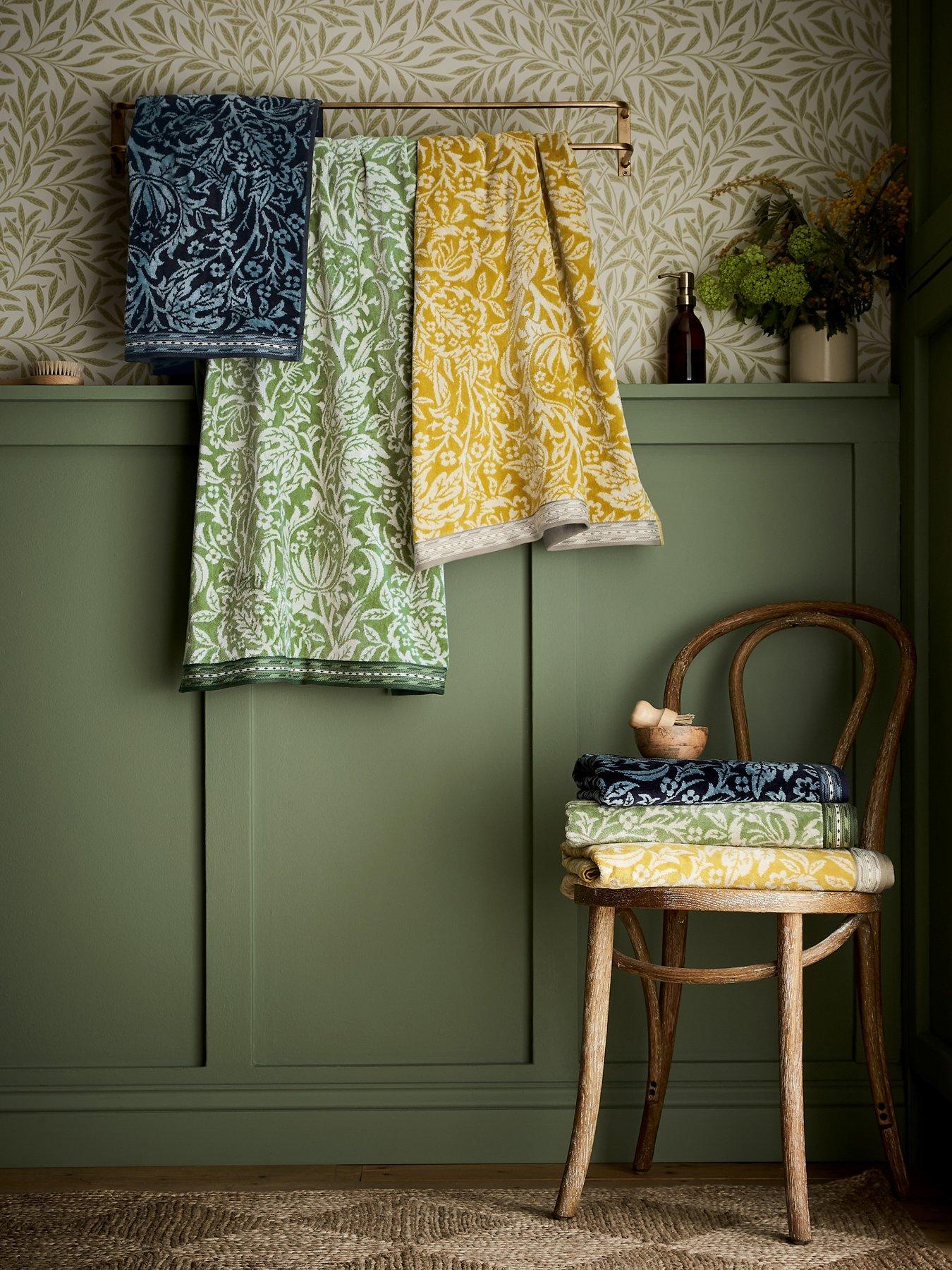 Image 1 of 3 of Morris & Co Elmcote Hand Towel River Wandle
