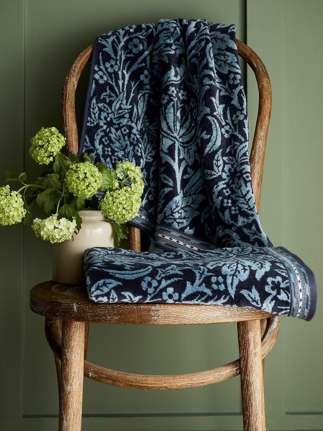 Image 3 of 3 of Morris & Co Elmcote Hand Towel River Wandle