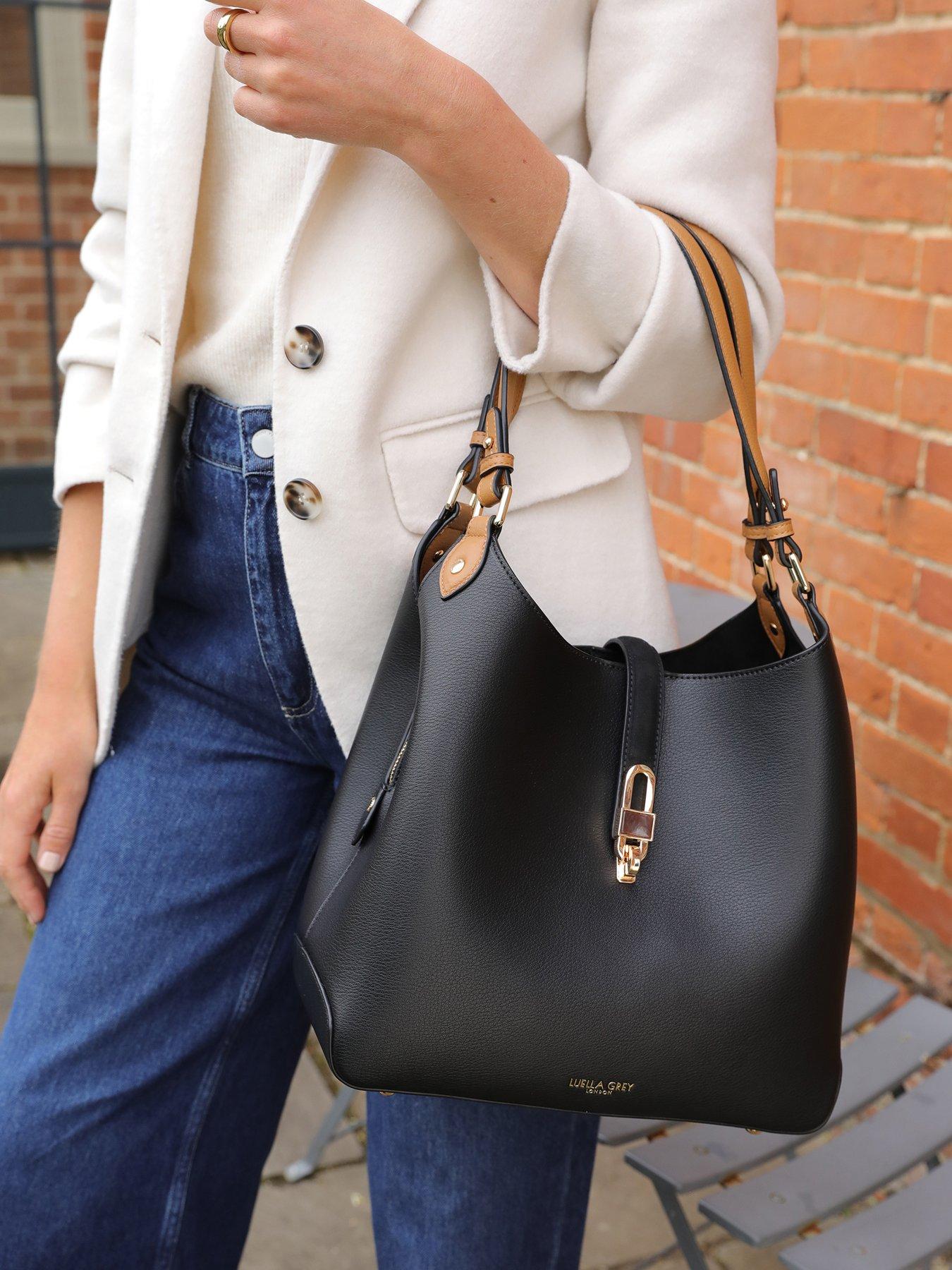 Luella Grey Romany Black Hobo Tote