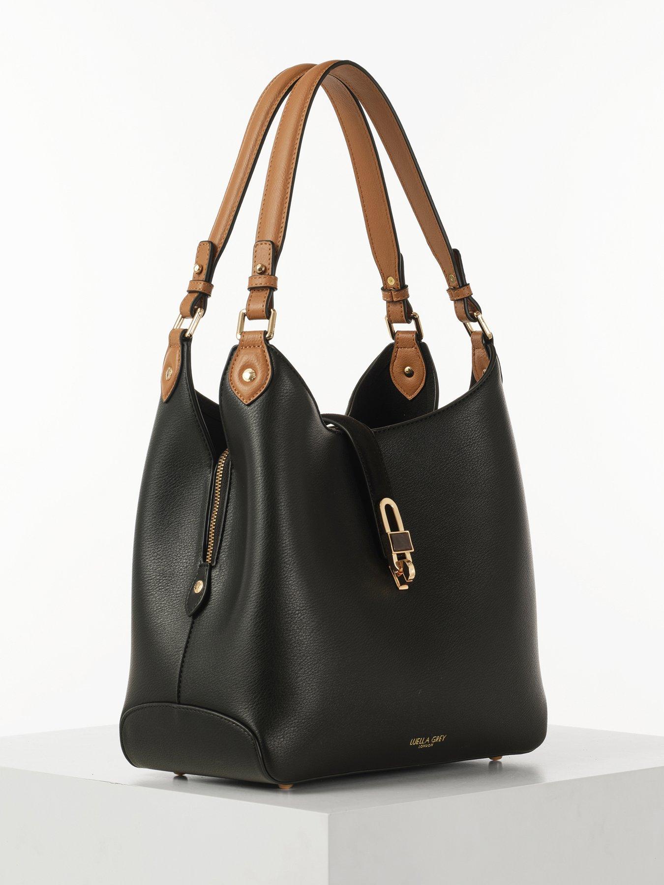 Image 3 of 6 of Luella Grey Romany Hobo Tote In Black