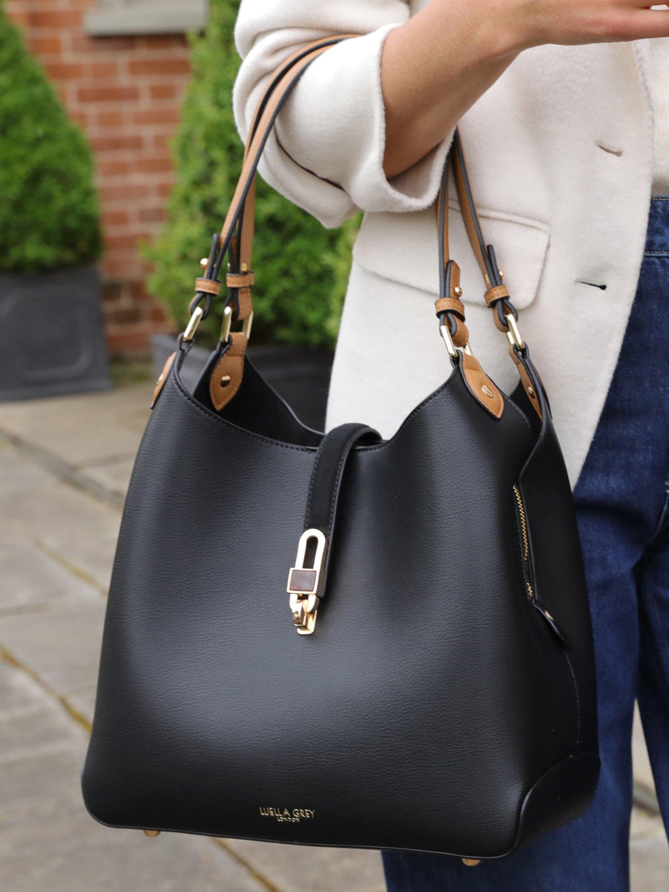 Image 6 of 6 of Luella Grey Romany Hobo Tote In Black