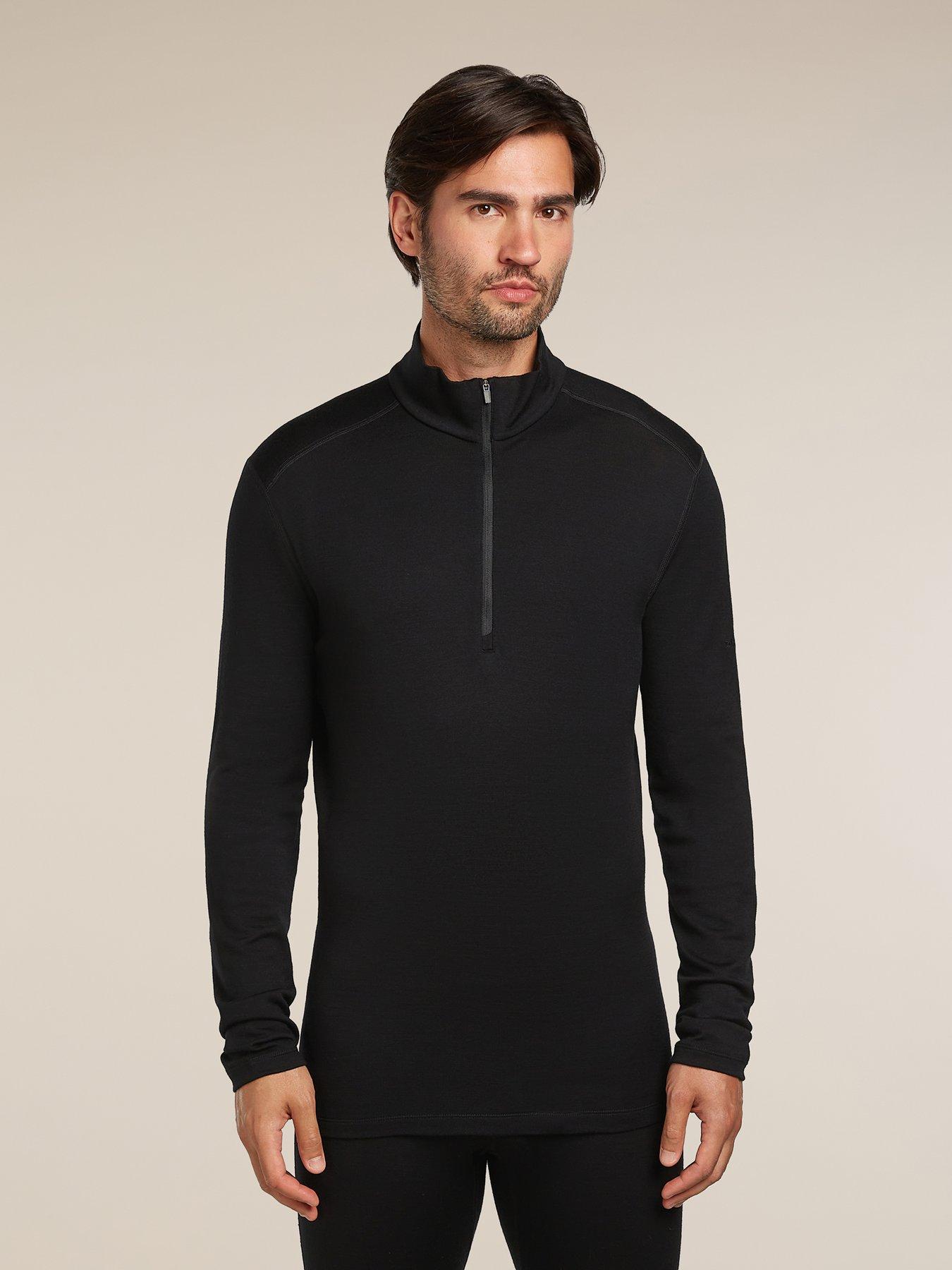 Icebreaker Mens Merino 260 Tech 1/2 Zip Top - Black