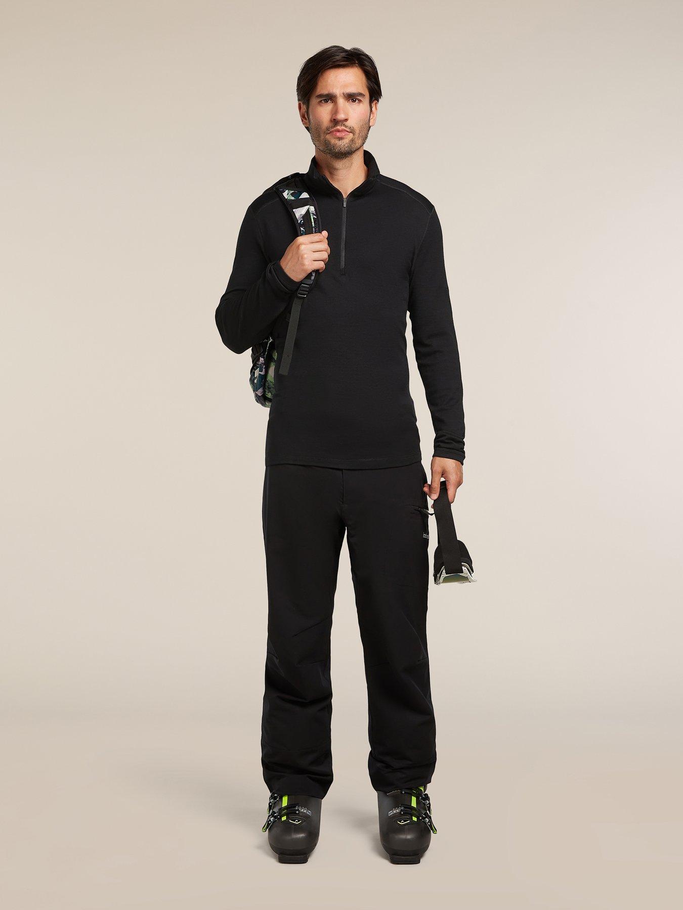 Image 2 of 3 of Icebreaker Mens Merino 260 Tech 1/2 Zip Top - Black