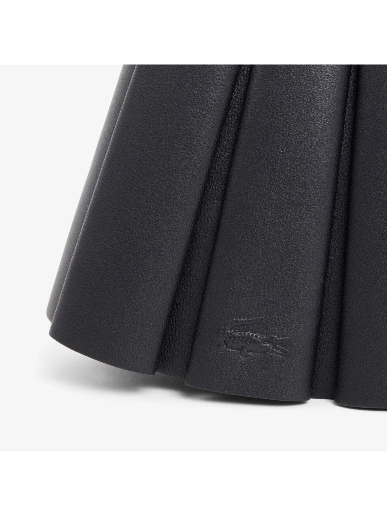 Image 5 of 5 of Lacoste Mini Leglen Pleated Bag - Black