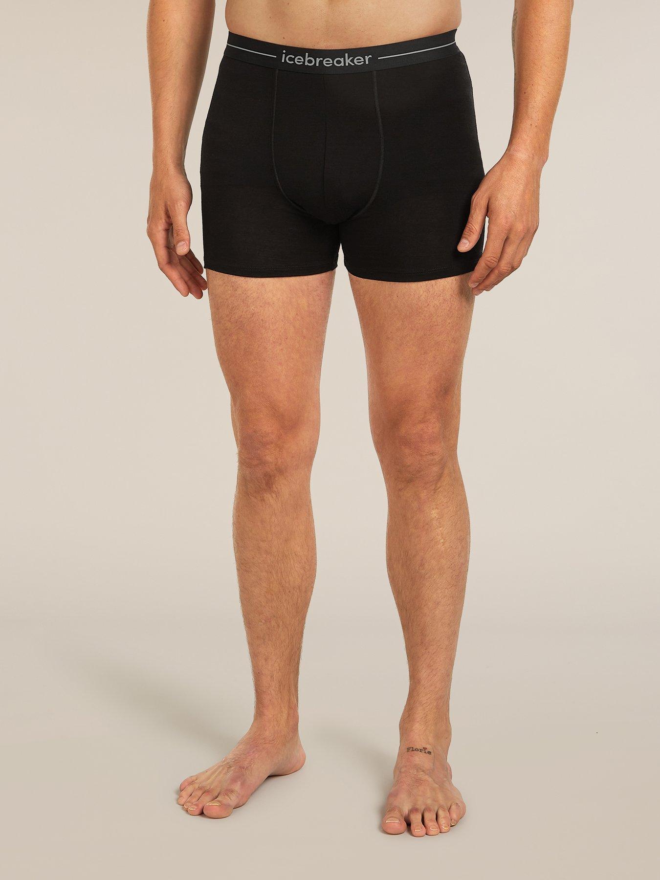 Icebreaker Mens Anatomica Boxers - Black