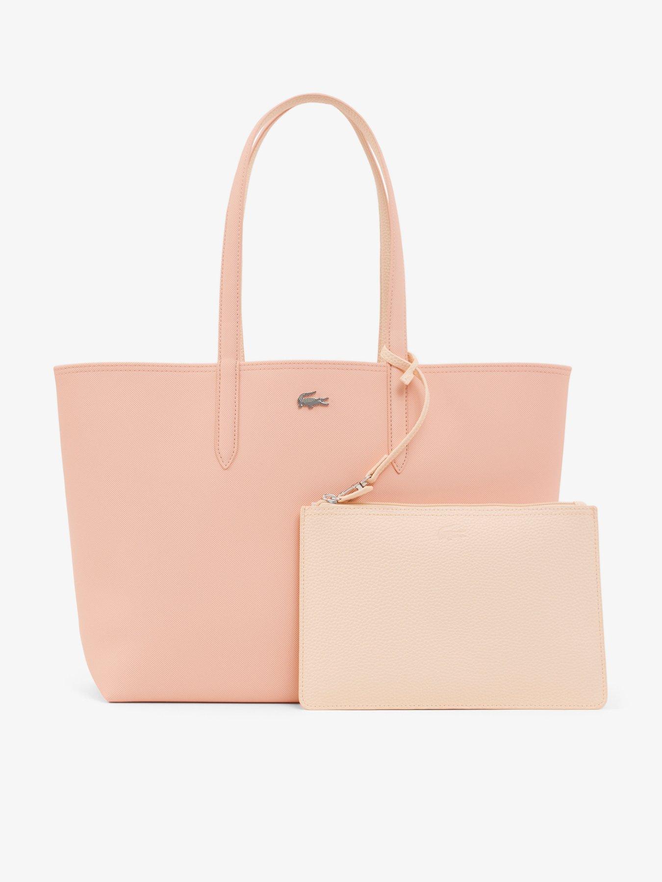 Image 1 of 4 of Lacoste Anna Reversible Tote With Pouch - Pink