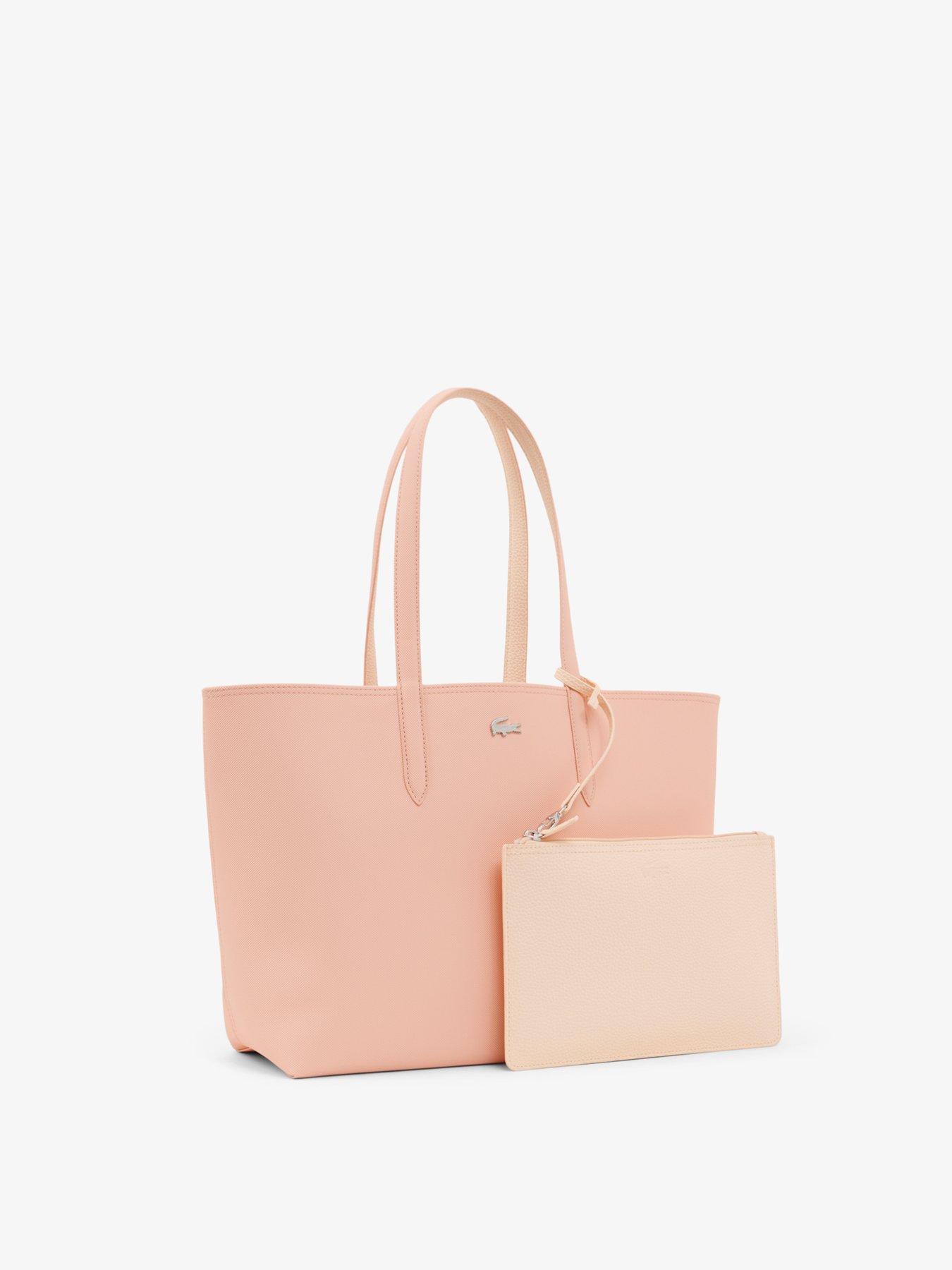 Image 4 of 4 of Lacoste Anna Reversible Tote With Pouch - Pink