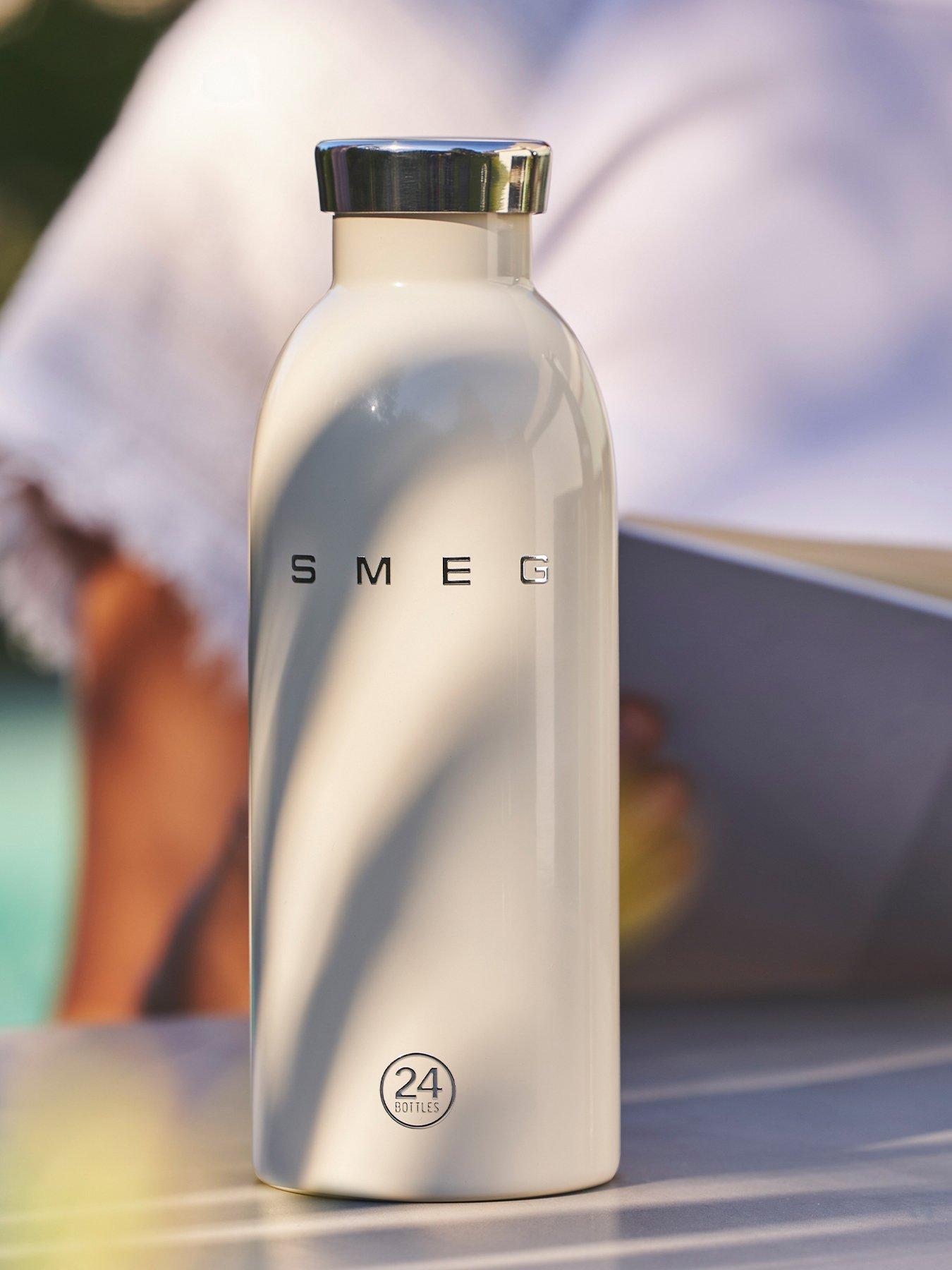 Smeg X 24bottles Lightweight And Leakproof Clima Bottle, Stainless Steel, 500ml, Cream