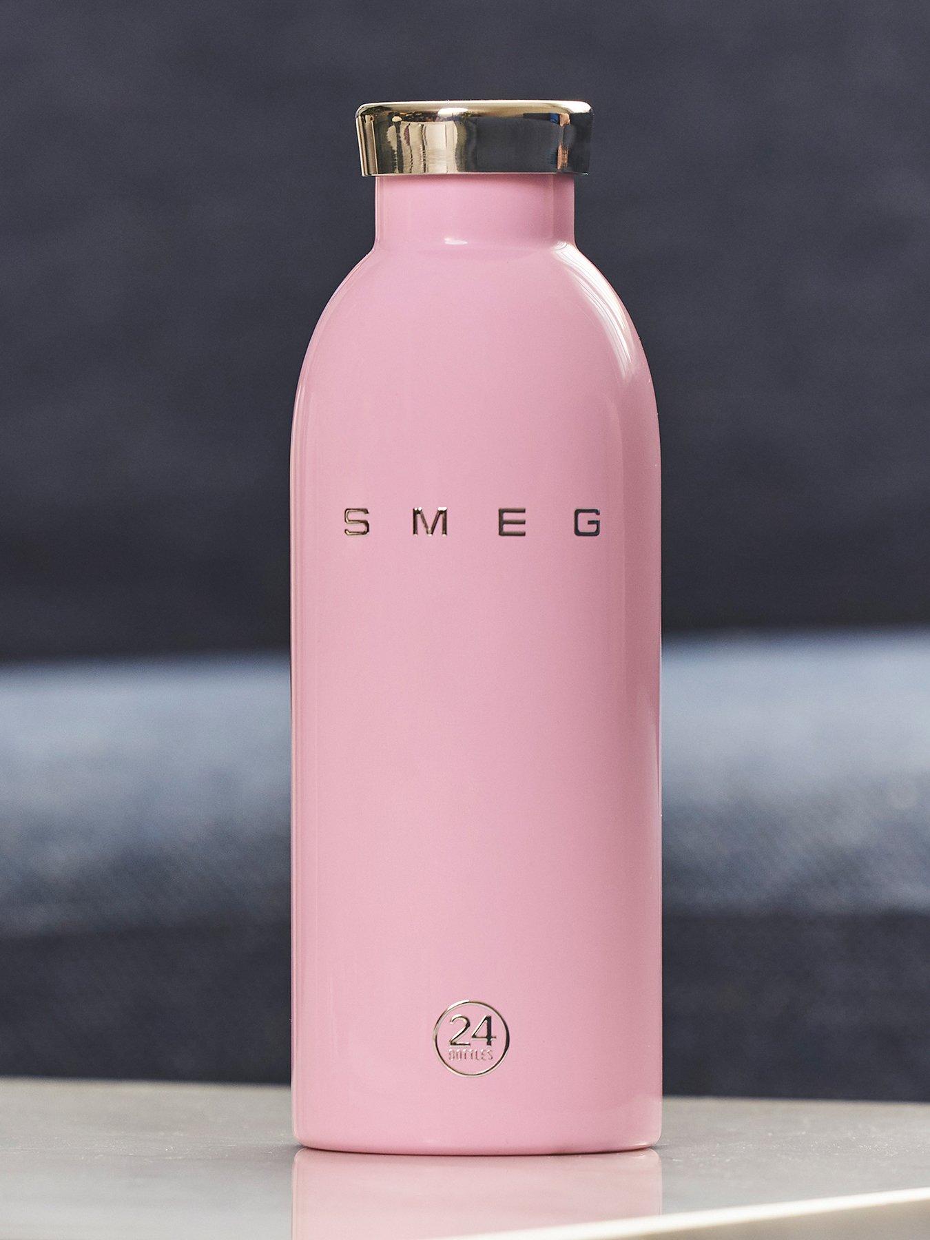 Smeg 24Bottles Lightweight And Leakproof Clima Bottle, Stainless Steel, 500ml, Pink