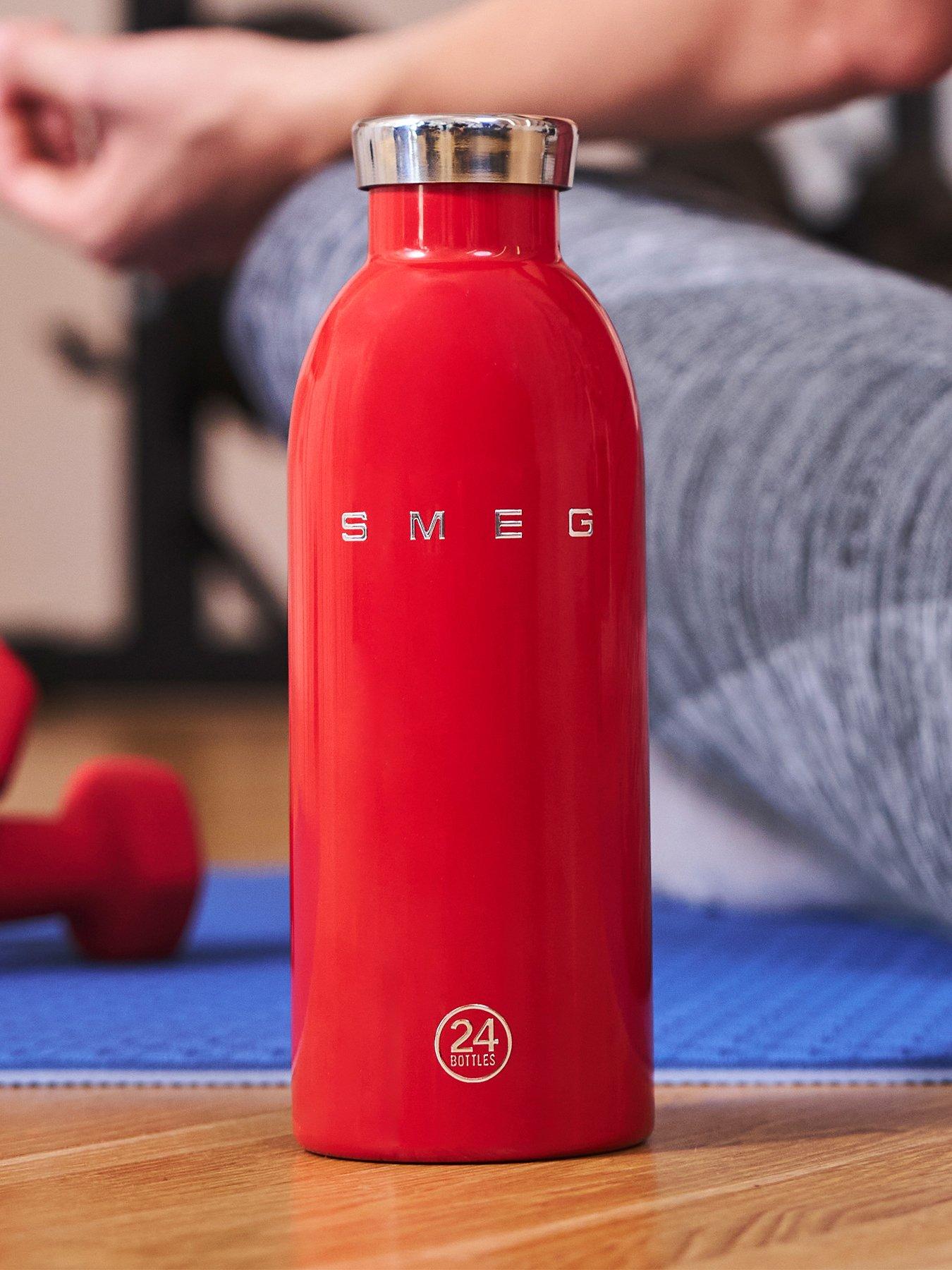 Smeg X 24bottles Lightweight And Leakproof Clima Bottle, Stainless Steel, 500ml, Red