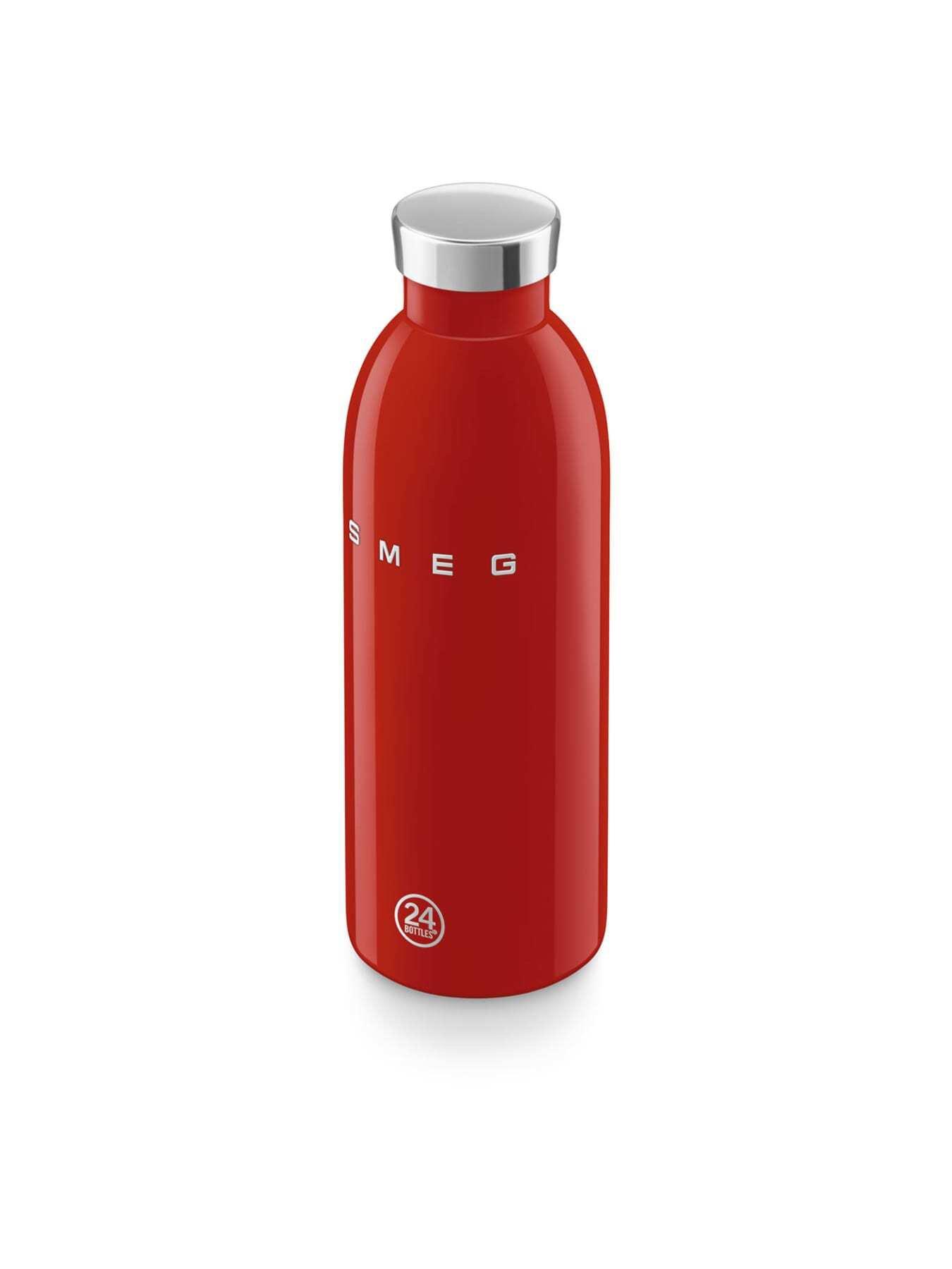 Image 5 of 6 of Smeg X 24bottles Lightweight And Leakproof Clima Bottle, Stainless Steel, 500ml, Red