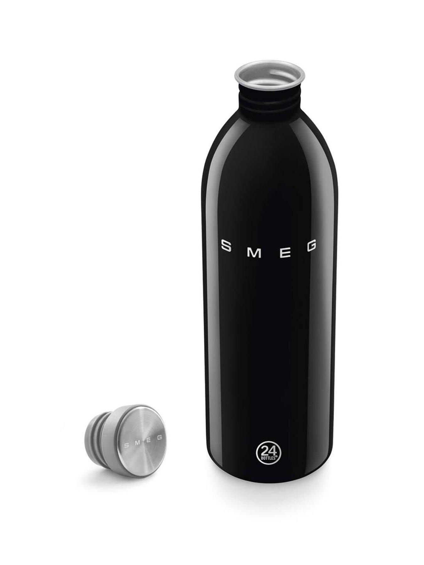 Image 2 of 6 of Smeg 24Bottles Lightweight And Leakproof Urban Bottle, Stainless Steel, 1l, Black