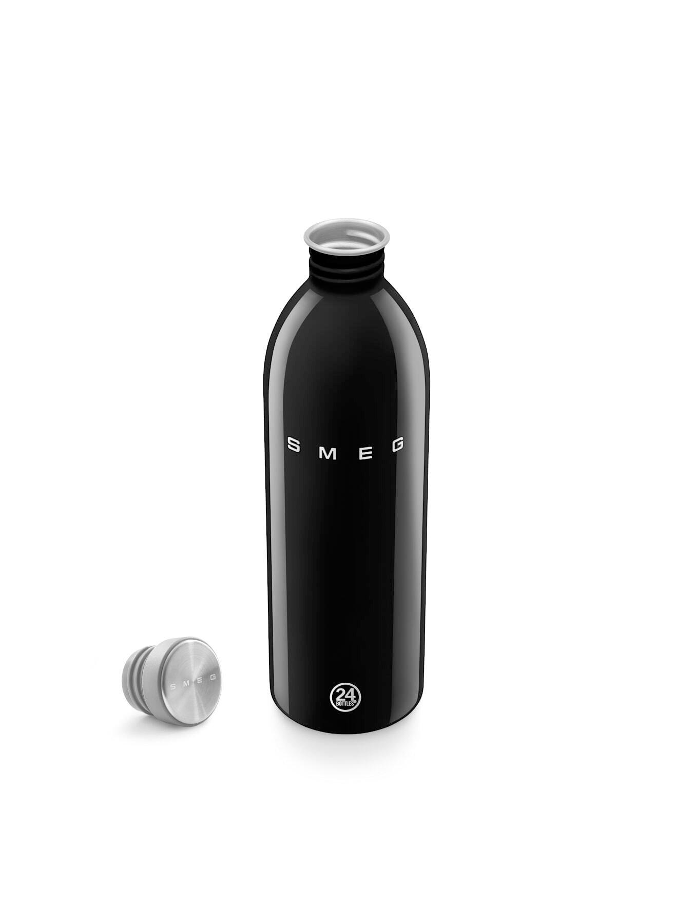 Image 6 of 6 of Smeg 24Bottles Lightweight And Leakproof Urban Bottle, Stainless Steel, 1l, Black