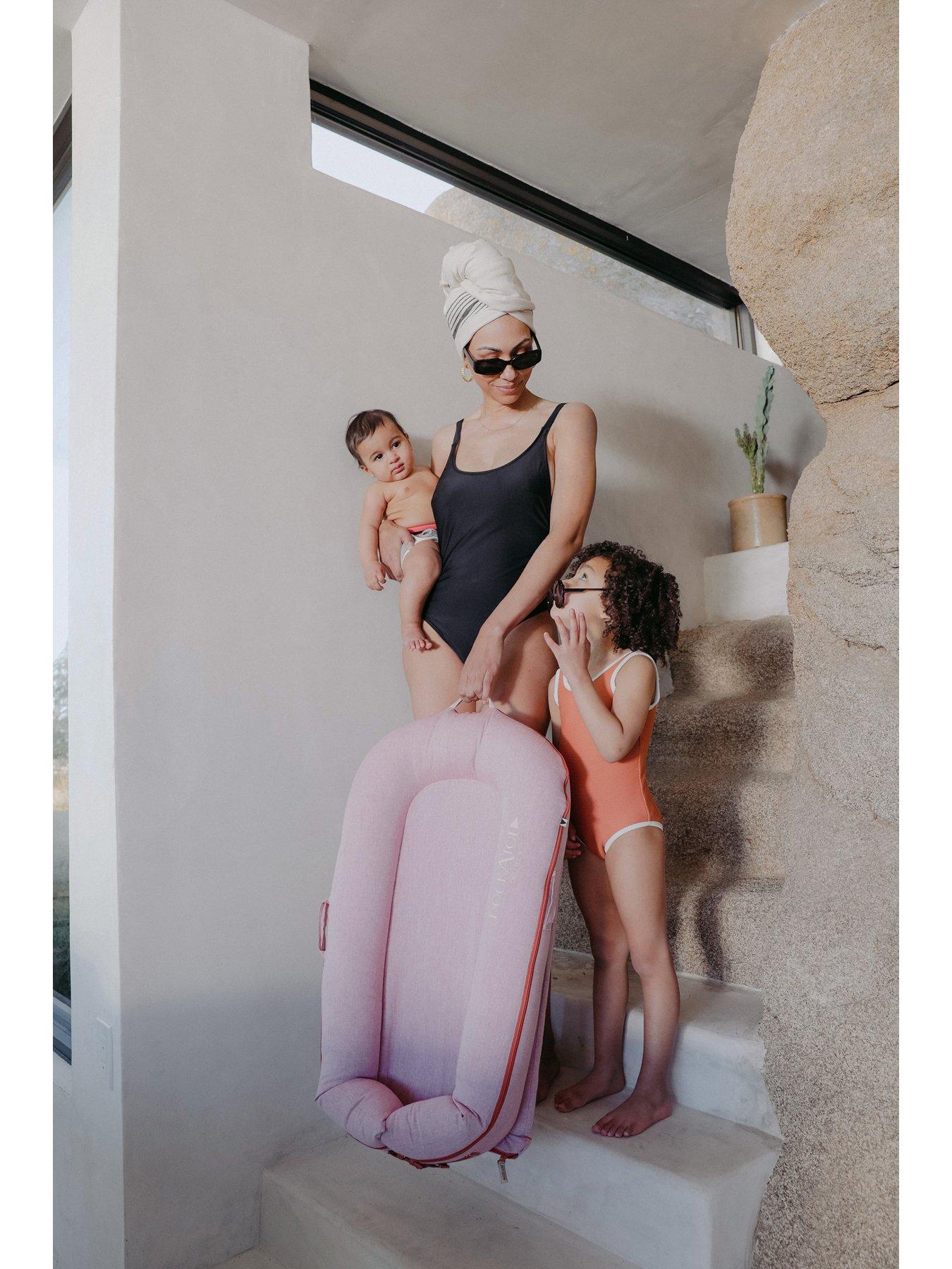 DockATot Deluxe+ Dock - Ginger Chambray