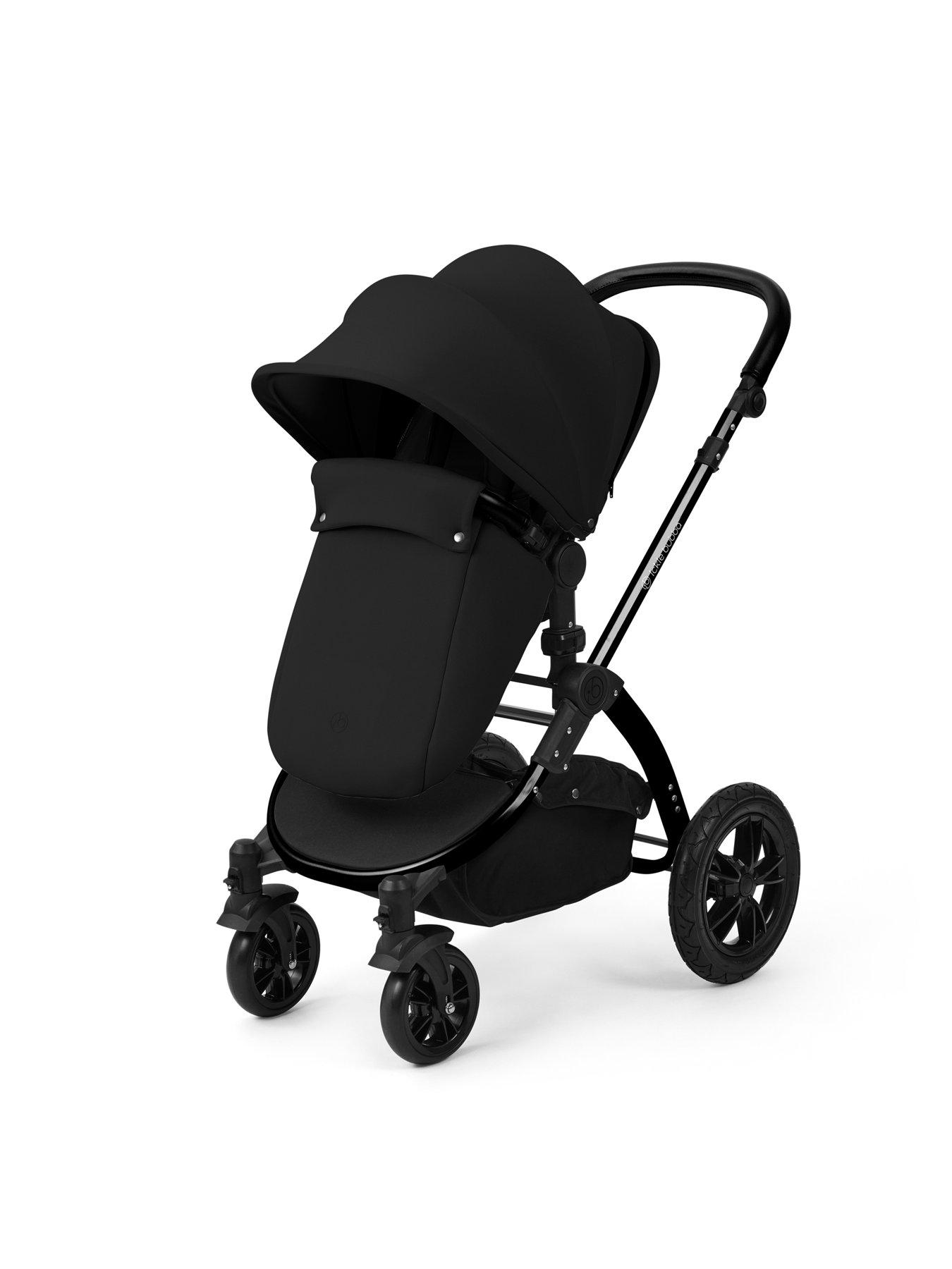 Image 3 of 7 of Ickle Bubba Stomp Luxe 12 Piece Travel System With Maxi Cosi Cabriofix I-Size Car Seat &amp; Isofix Base - Black / Midnight / Black