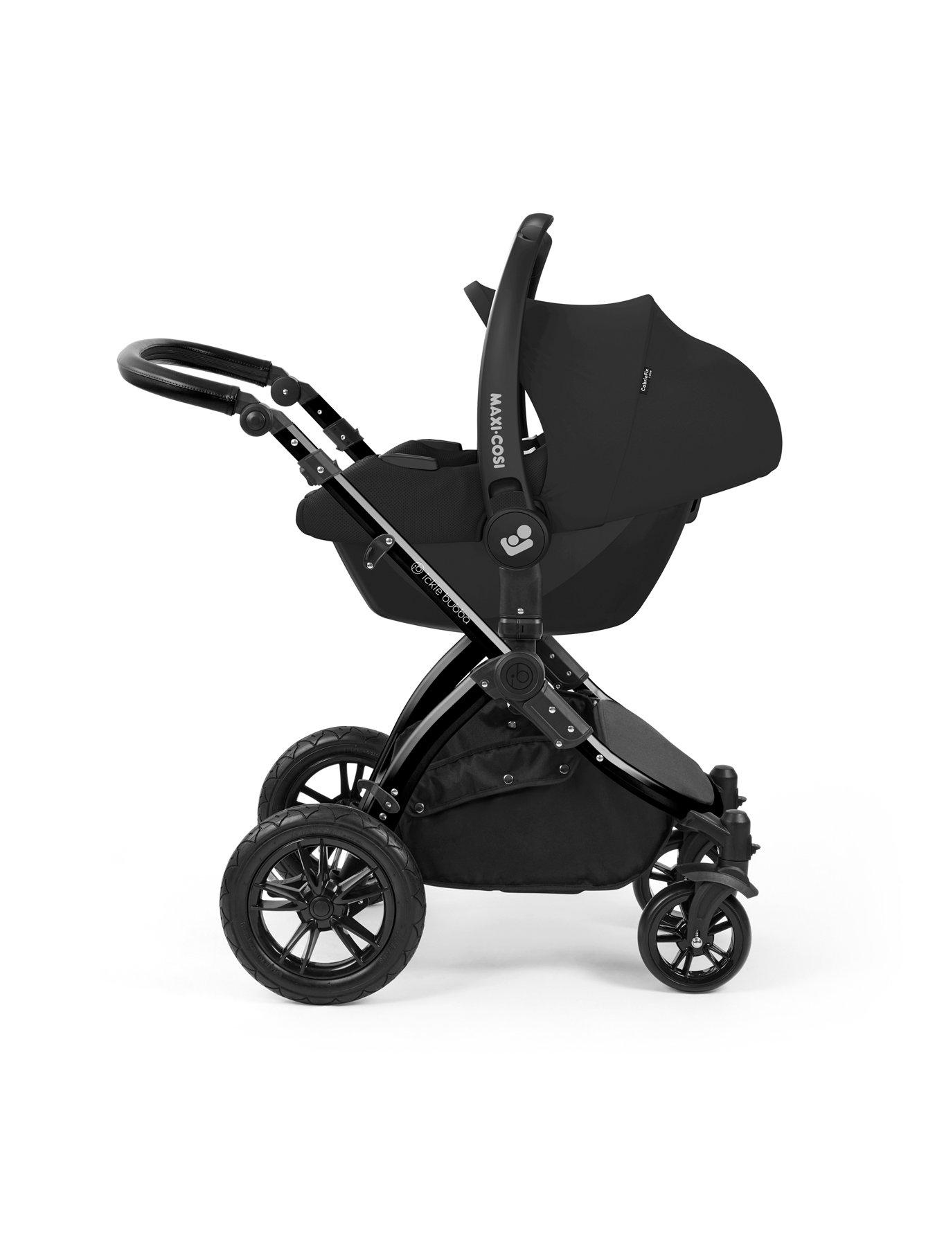 Image 5 of 7 of Ickle Bubba Stomp Luxe 12 Piece Travel System With Maxi Cosi Cabriofix I-Size Car Seat &amp; Isofix Base - Black / Midnight / Black