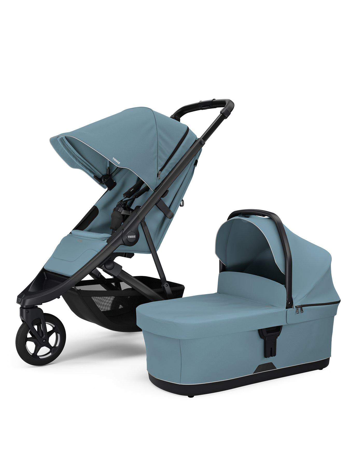 Image 2 of 5 of THULE Thule Spring 2 stroller mid blue on black