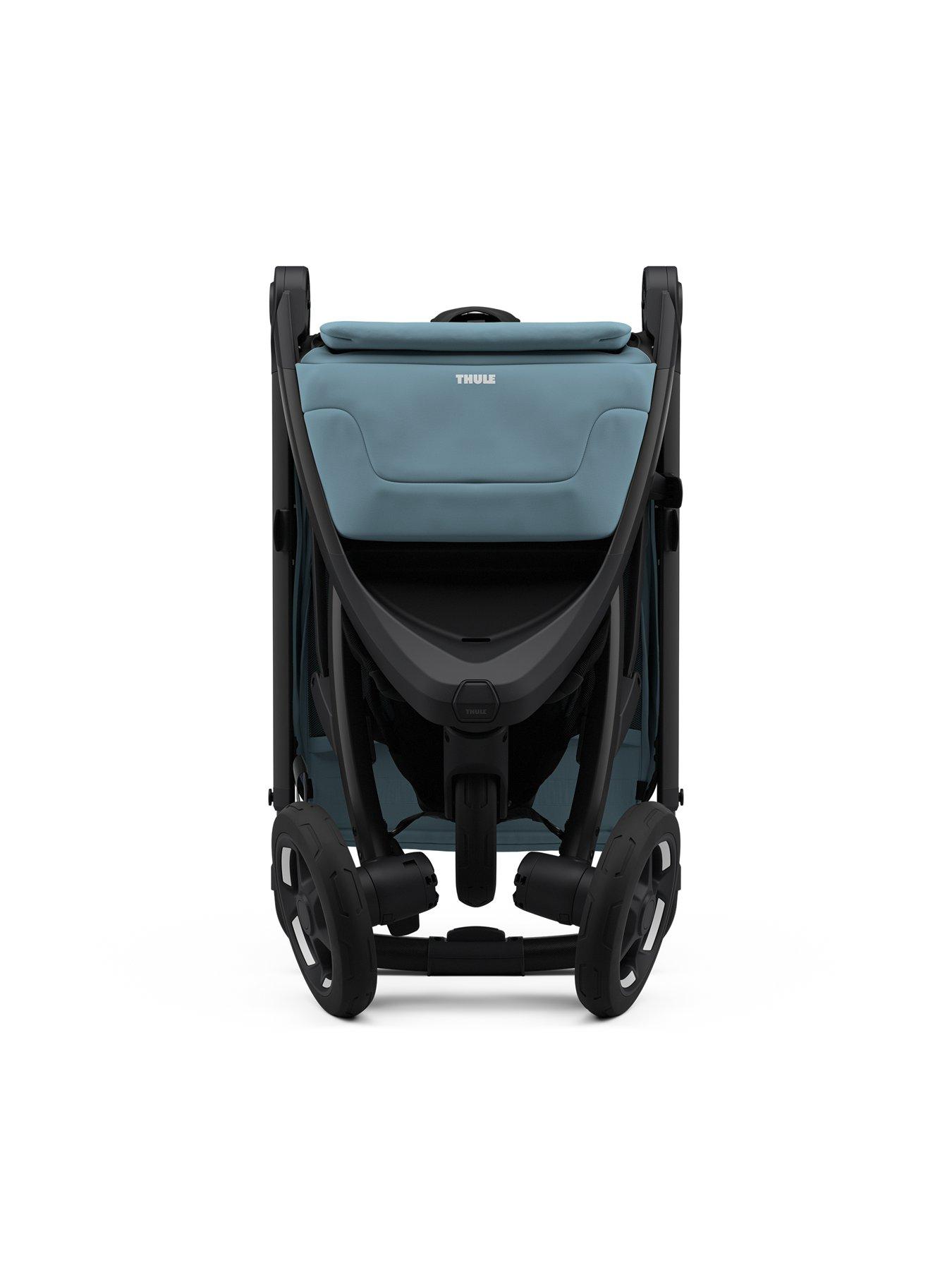 Image 4 of 5 of THULE Thule Spring 2 stroller mid blue on black