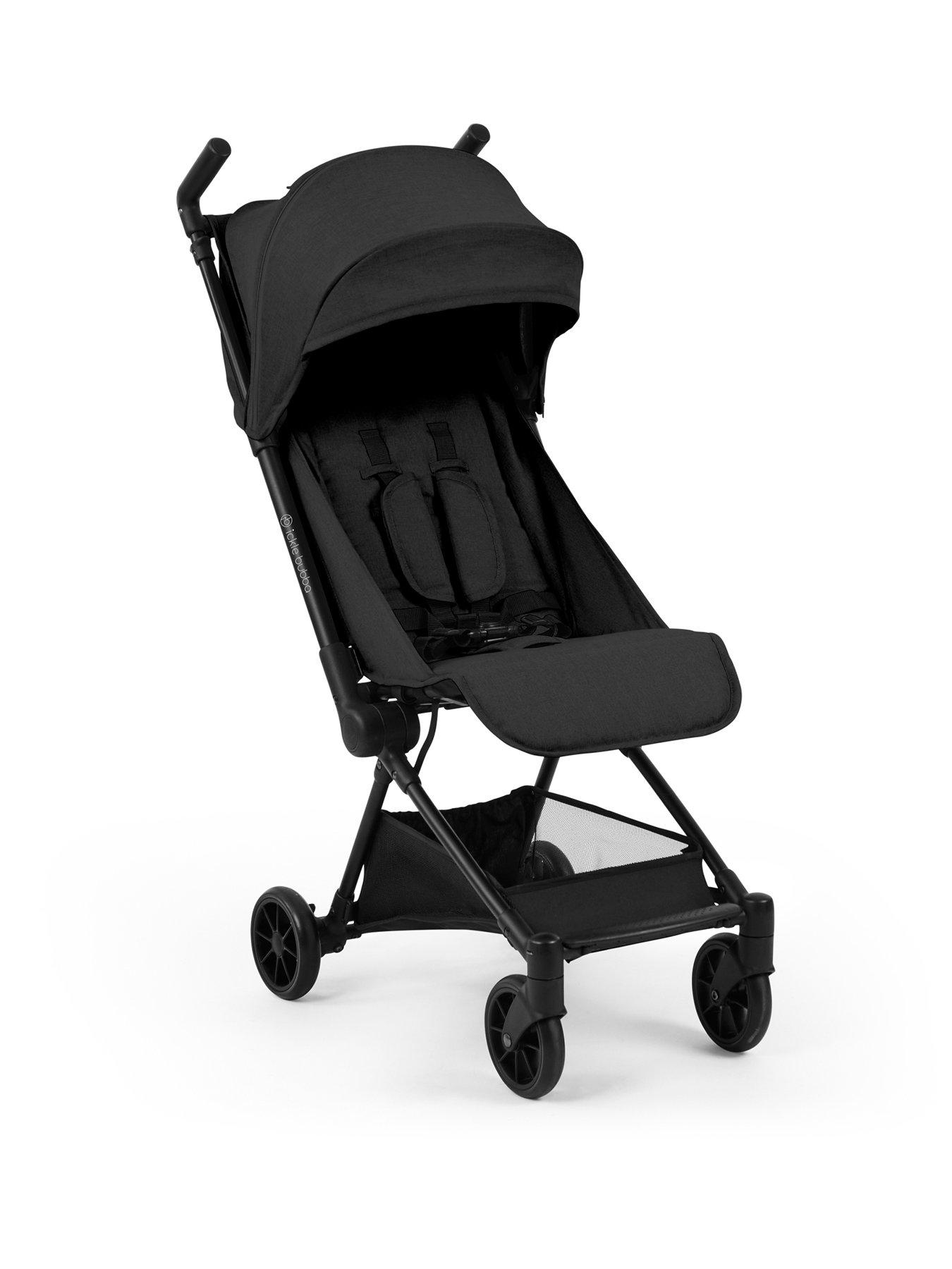 Image 1 of 6 of Ickle Bubba Pisces Ultra-Compact Cabin Size Stroller - Black