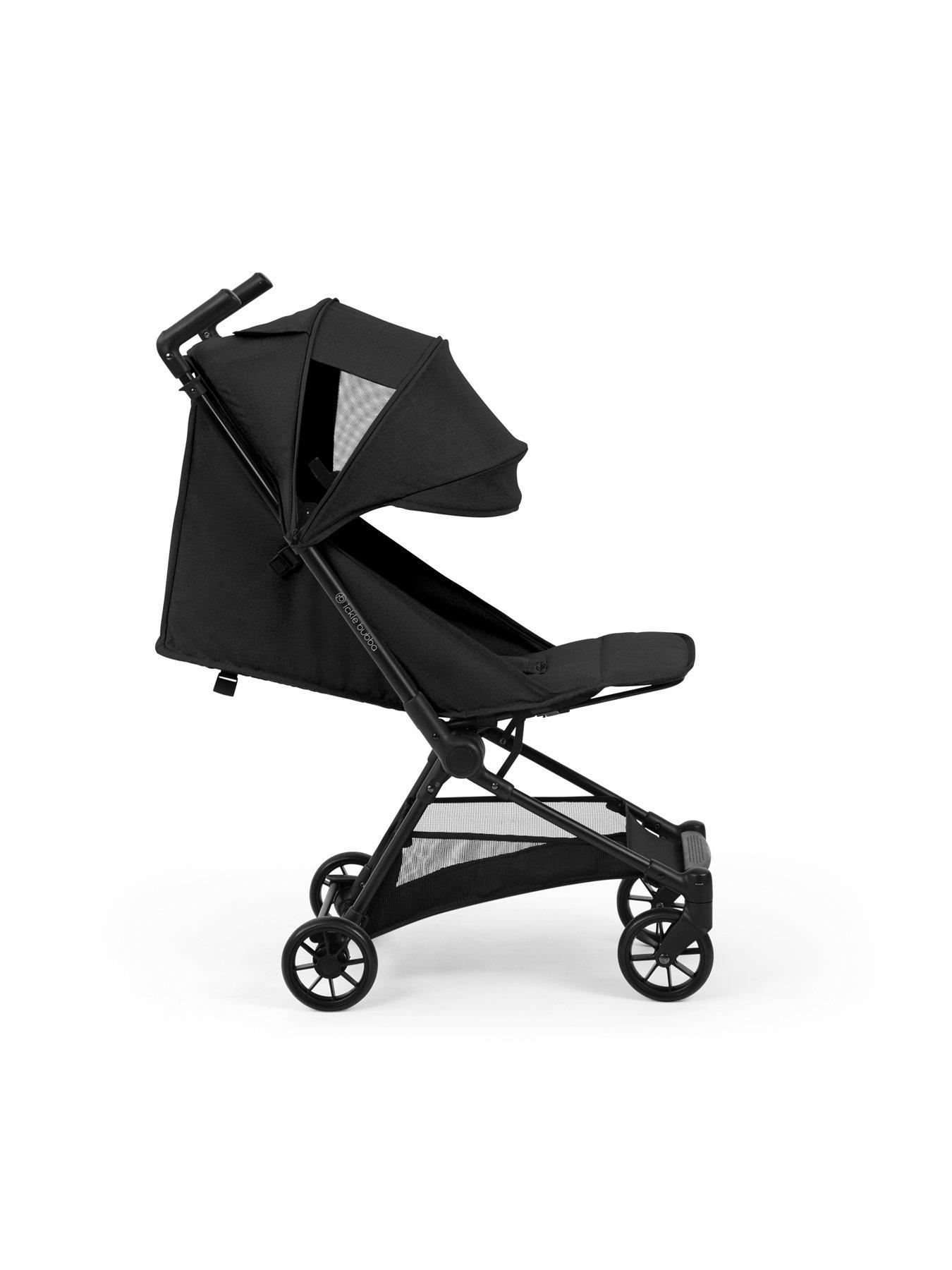 Image 3 of 6 of Ickle Bubba Pisces Ultra-Compact Cabin Size Stroller - Black