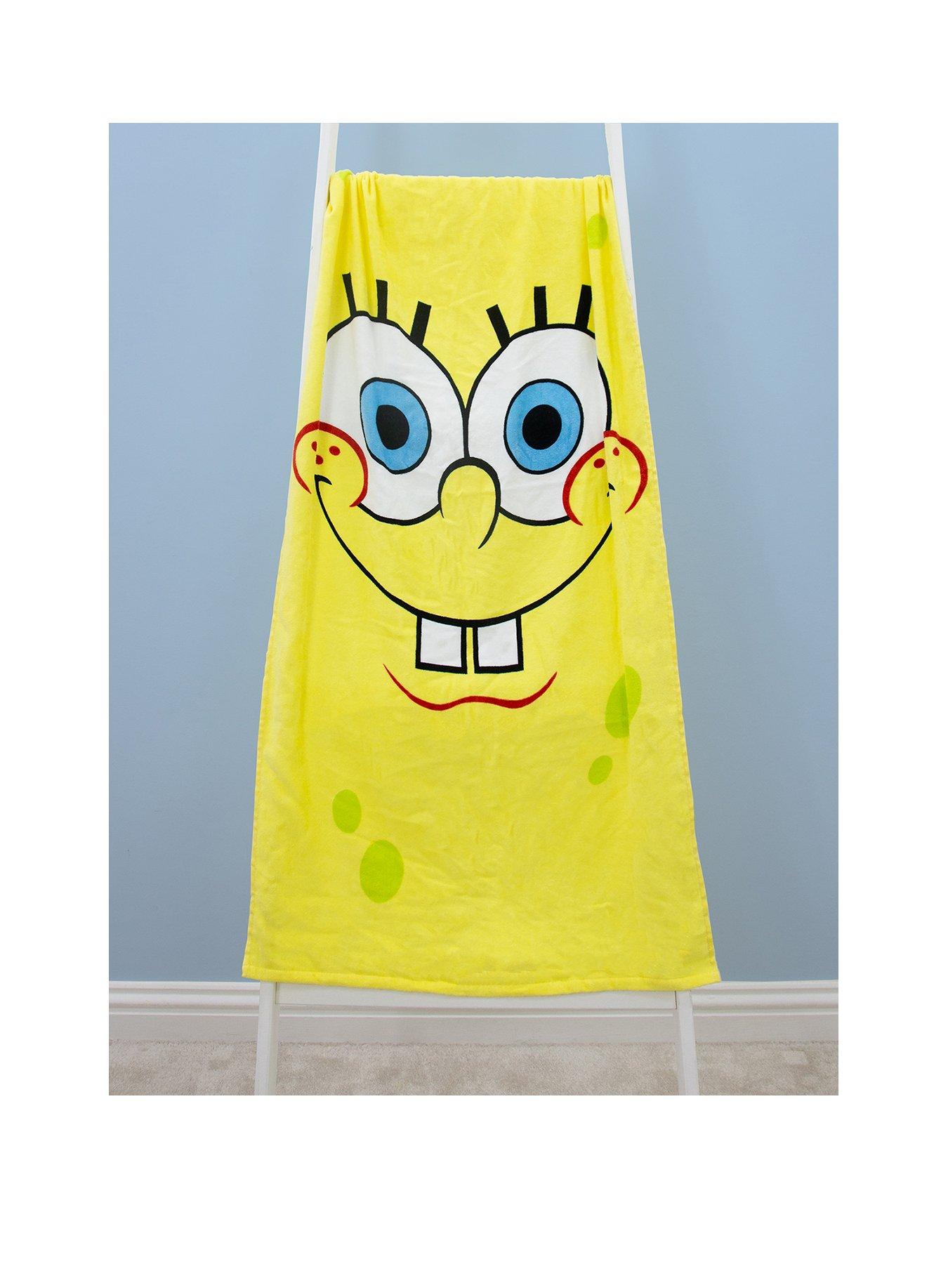 Image 1 of 6 of Spongebob Squarepants Spongebob Square Pants Squared Beach Towel