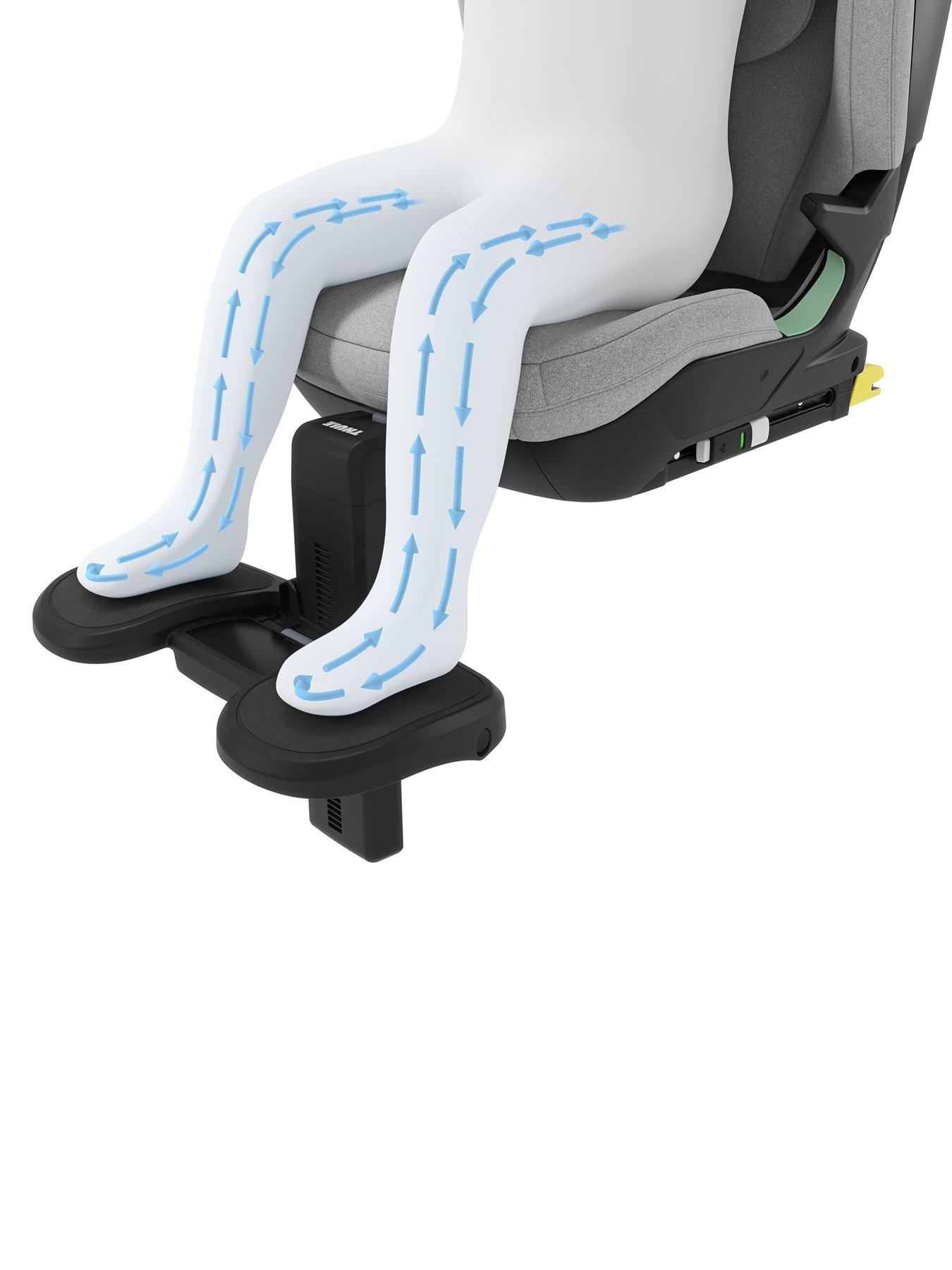 Image 7 of 7 of THULE Palm Car Seat Bundle - Booster Seat &amp; Footrest - Grey