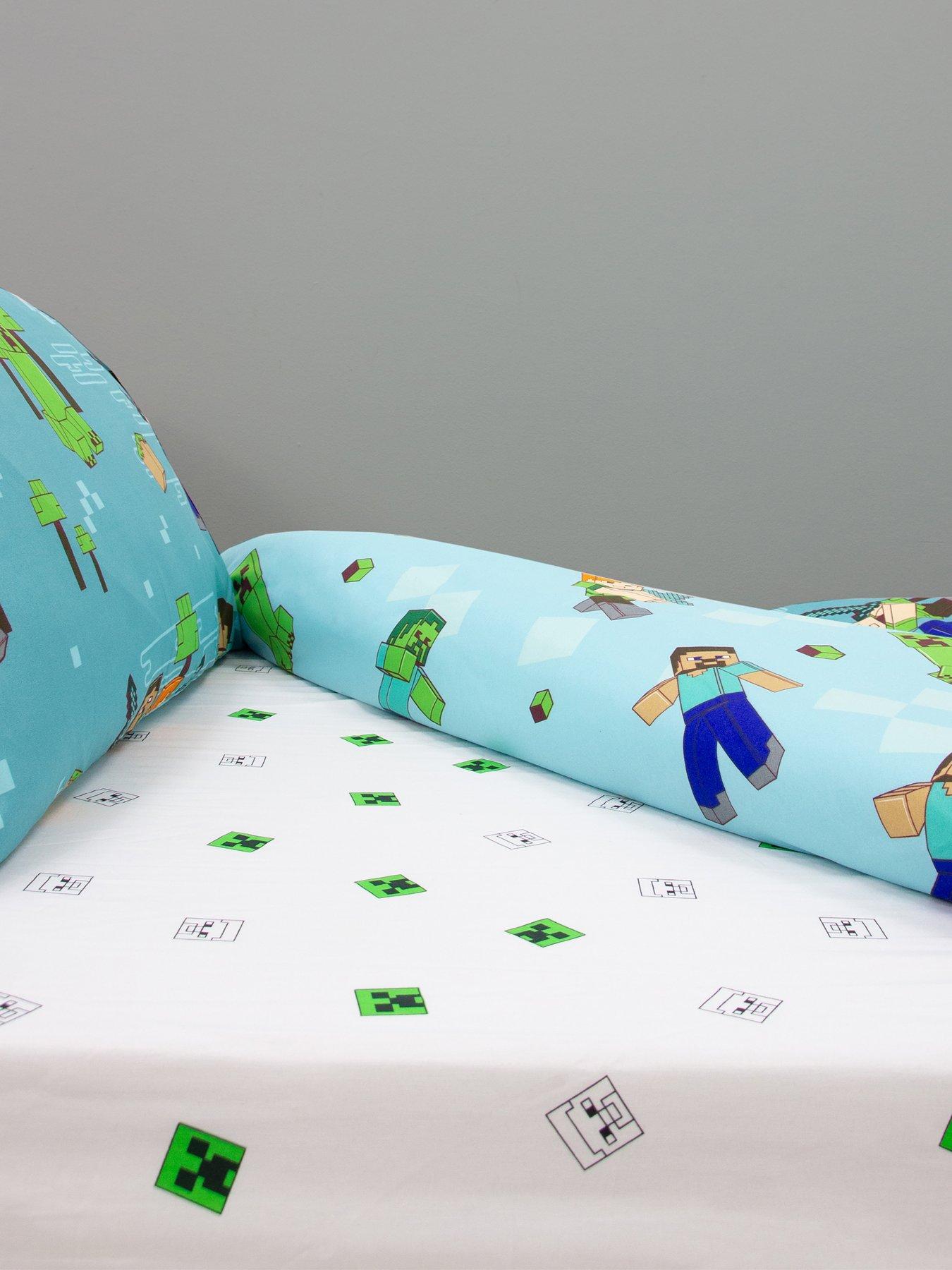 Minecraft Grids Fitted Sheet