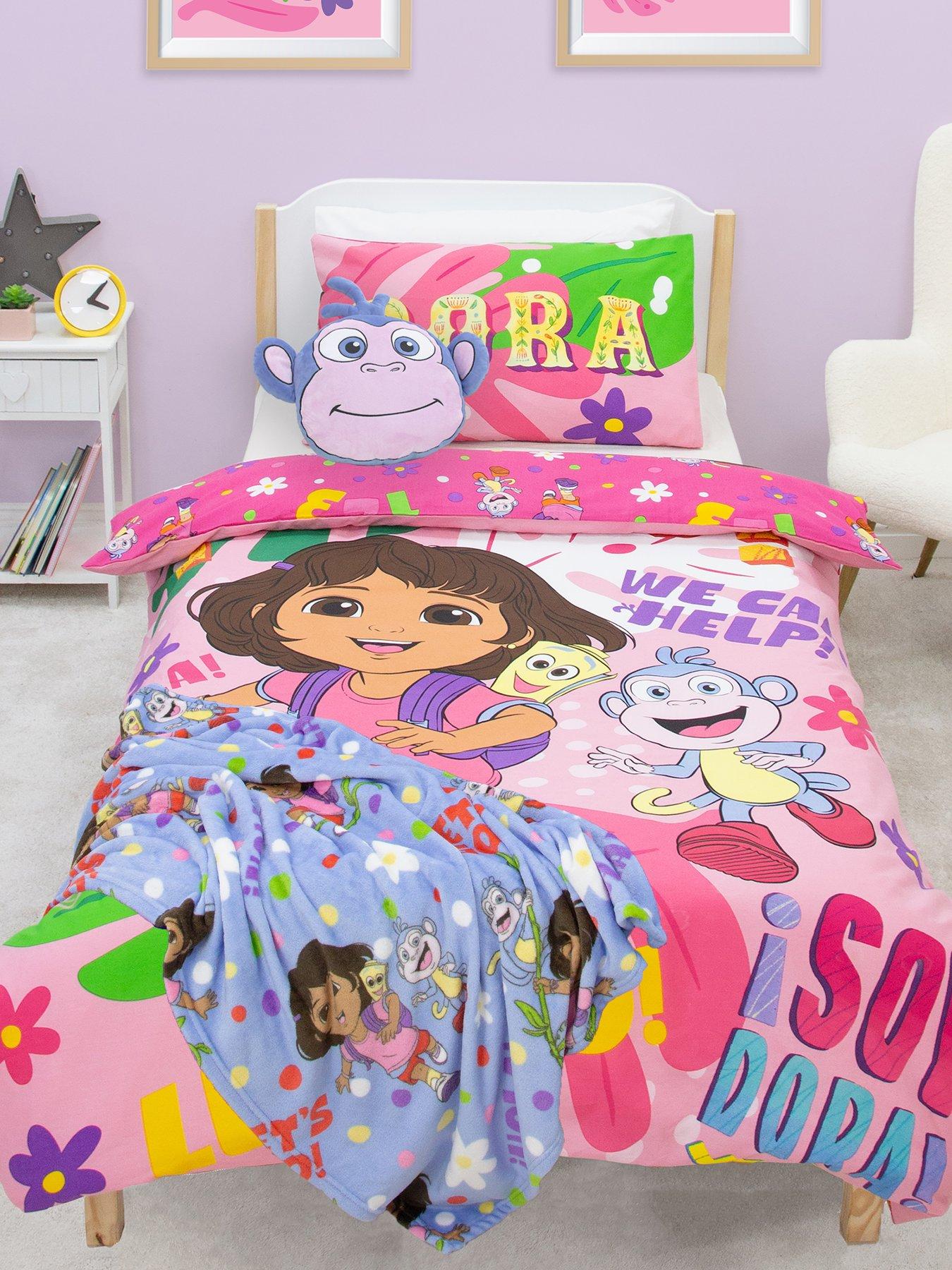 Image 1 of 7 of Dora the Explorer Hola Panel Duvet- Single