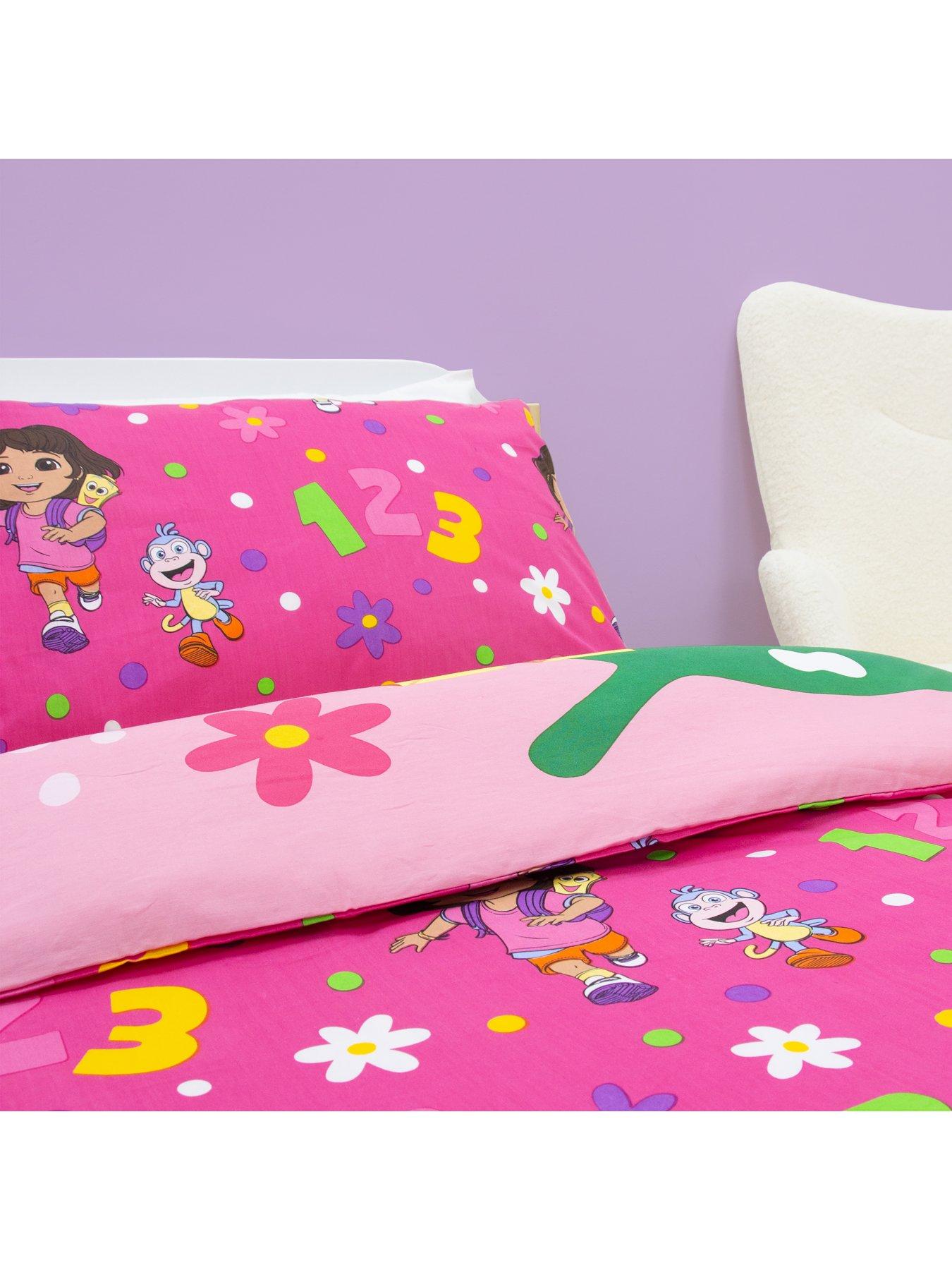 Image 4 of 7 of Dora the Explorer Hola Panel Duvet- Single