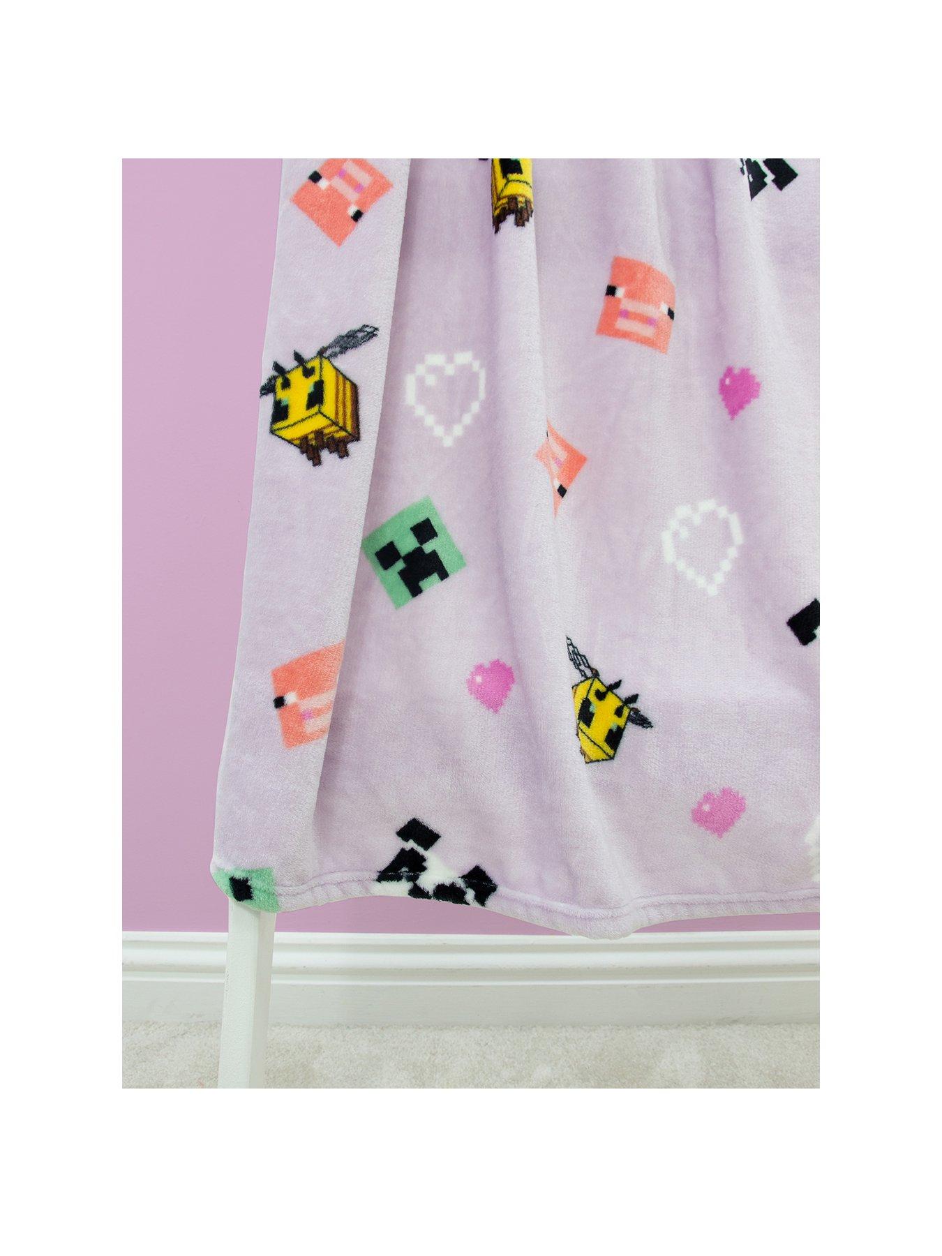 Image 2 of 6 of Minecraft Closeup Rotary Fleece Blanket