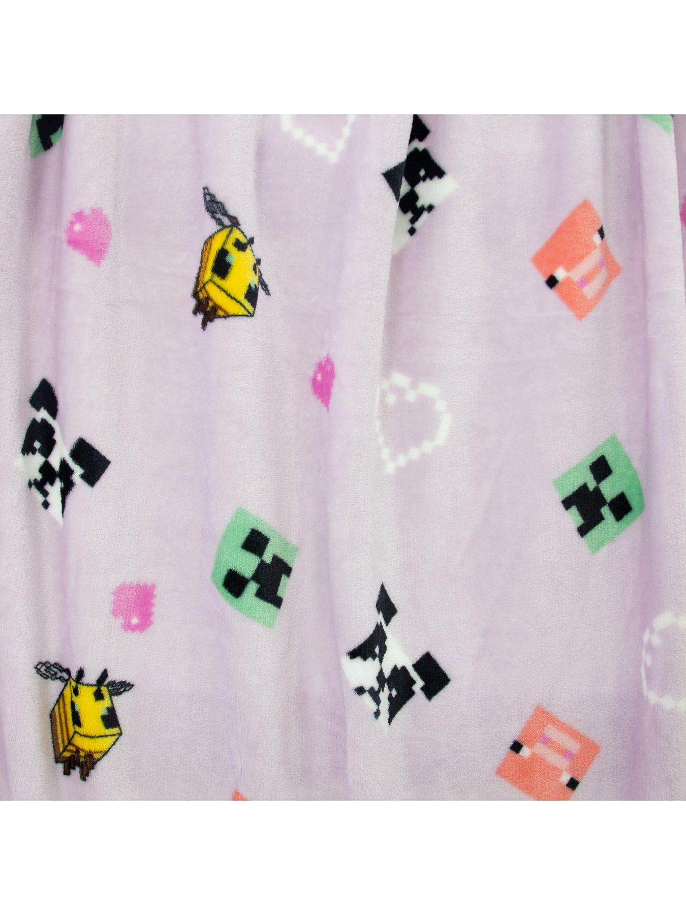 Image 4 of 6 of Minecraft Closeup Rotary Fleece Blanket