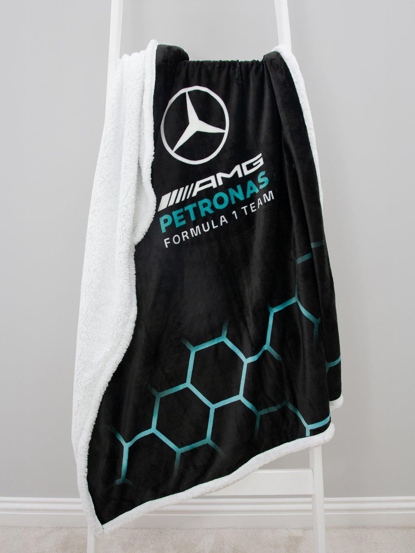 F1 Mercedes Mercedes Jets Digital Fleece Sherpa Blanket
