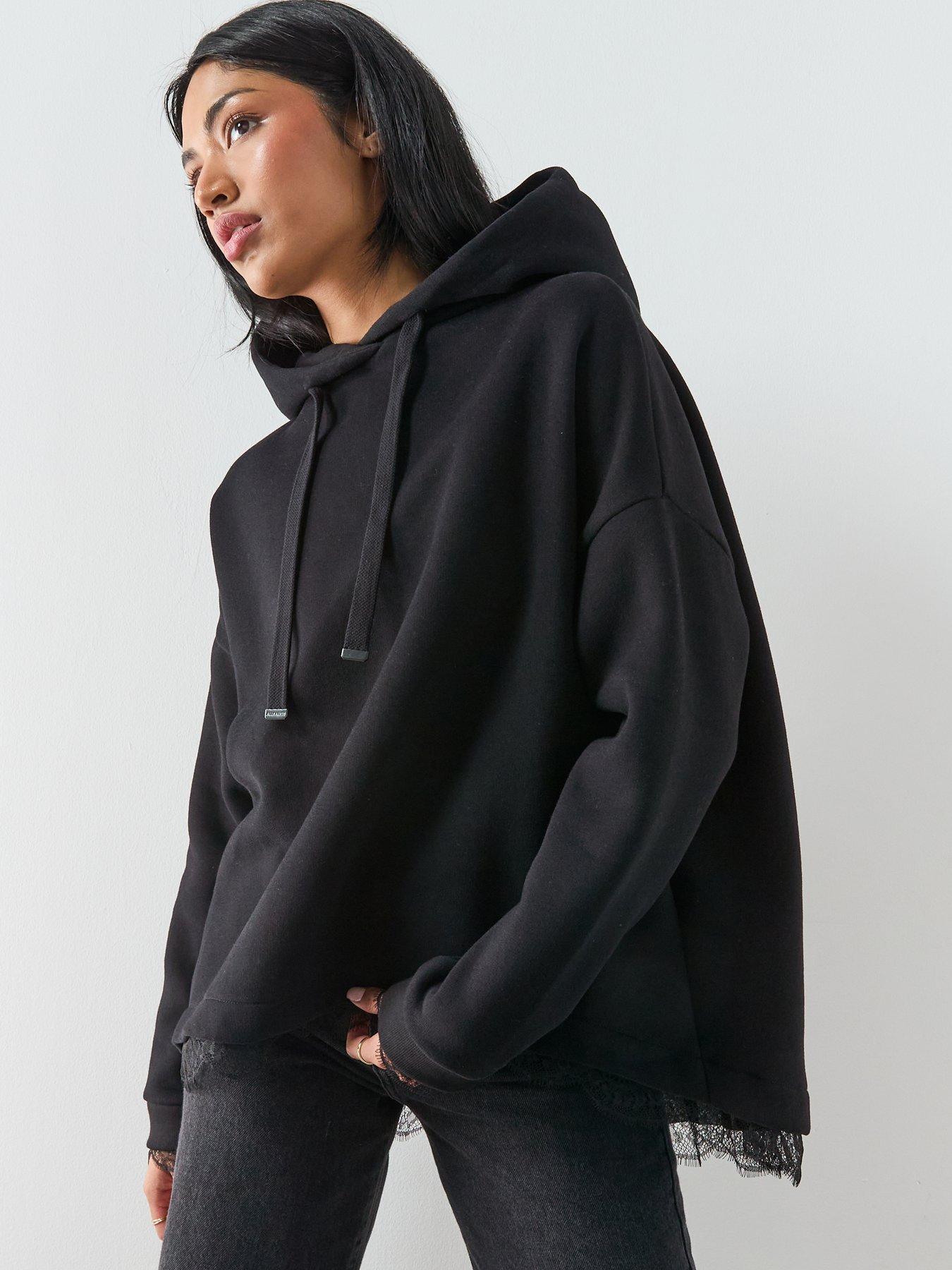 Image 2 of 6 of AllSaints Nia Lace Hoody