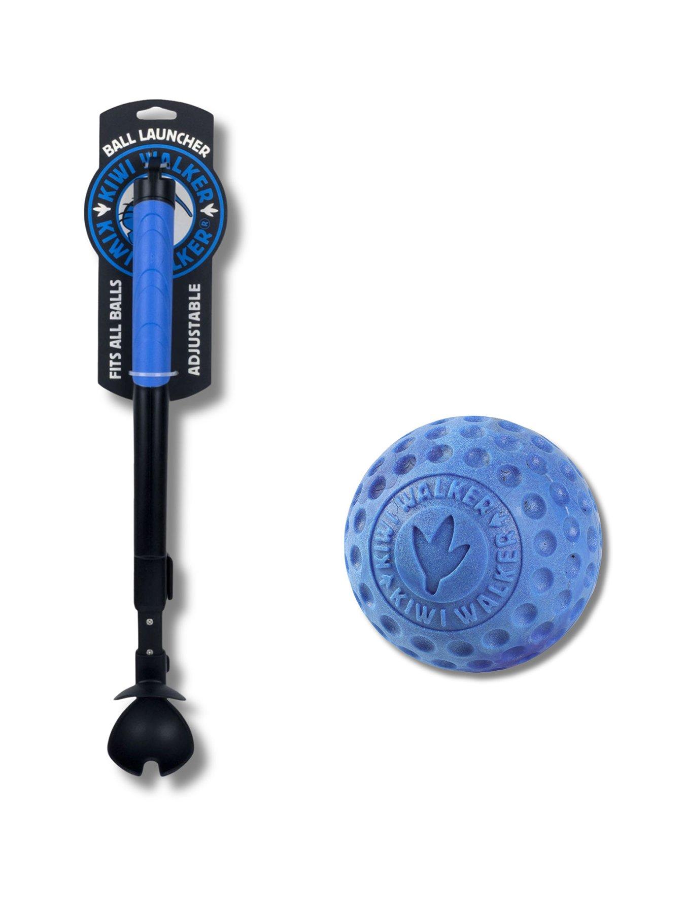 Kiwi Walker Ball Launcher and Let's Play! Ball Mini - Blue Twin Pack