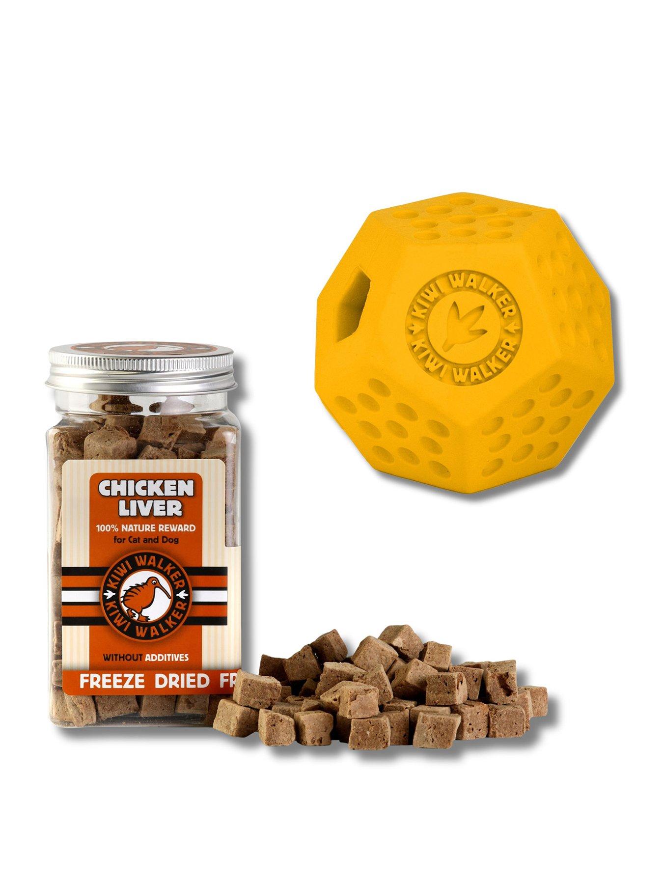 Kiwi Walker DODECABAL - Orange/Freeze Dried Snack-Chicken Liver 115g. Twin Pack