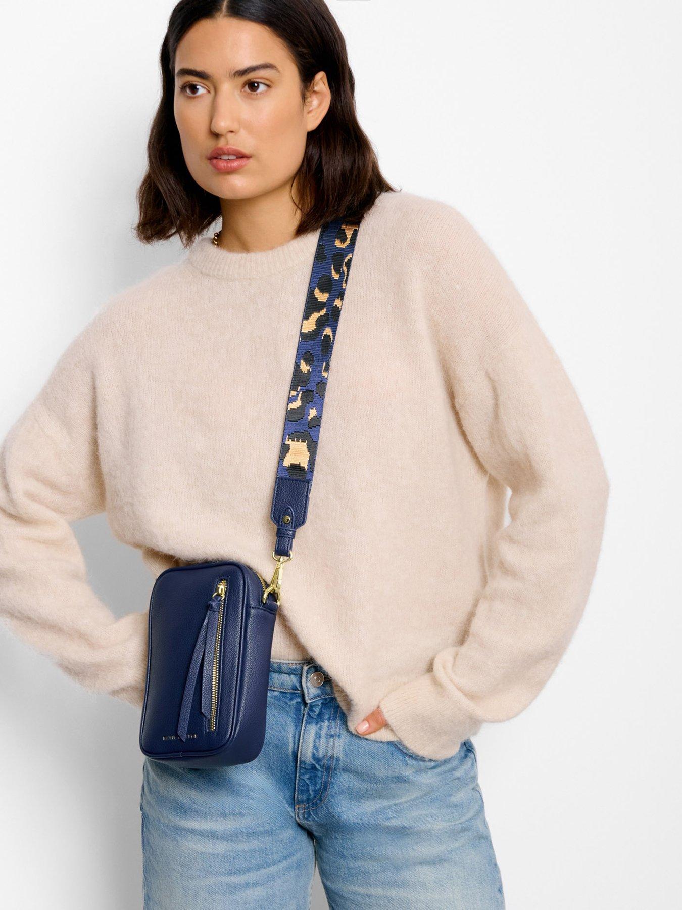Image 1 of 7 of Katie Loxton Hallie Small Crossbody Bag - Midnight Blue